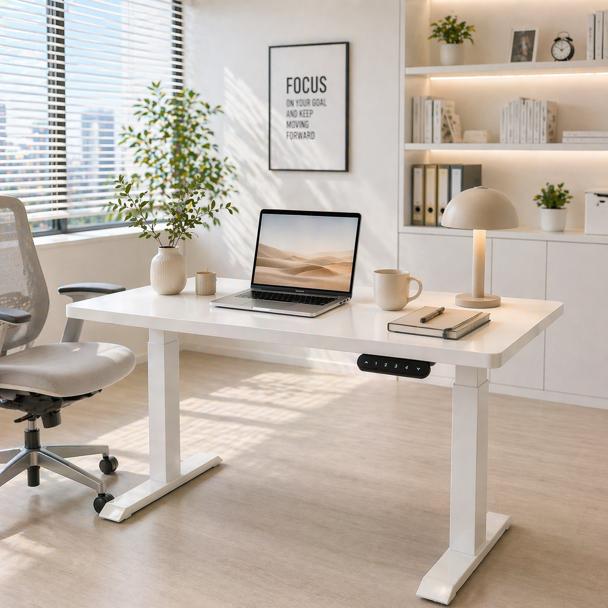ZY-02 Dual Motor Ergonomic Standing Desk 2 Stage Electric Adjustable Table for Health Focused Work Environments