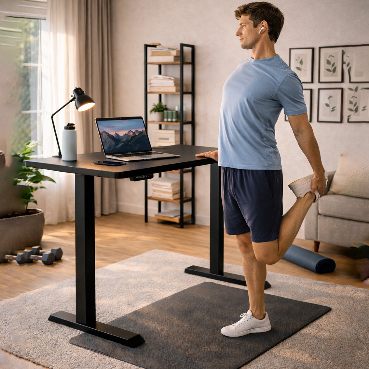 ZY-02 Dual Motor Standing Desk 2-Stage Adjustable Work Table for Office Furniture Wholesale