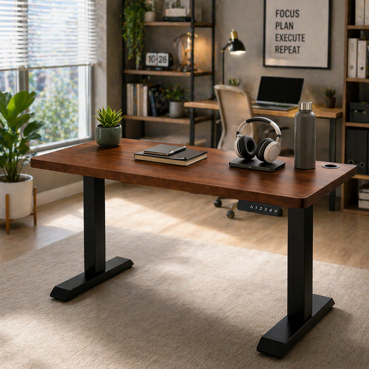 ZY-02 Dual Motor Adjustable Office Workstation Desk 2 Stage Electric Sit Stand Table for Commercial Office Solutions