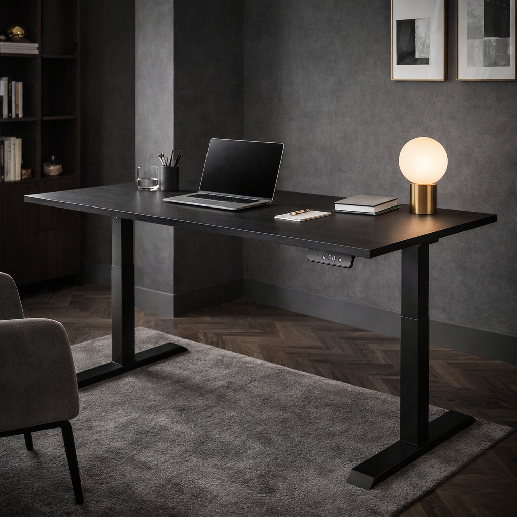 ZY-02 Black Dual Motor Standing Desk | Ergonomic Height Adjustable Workstation