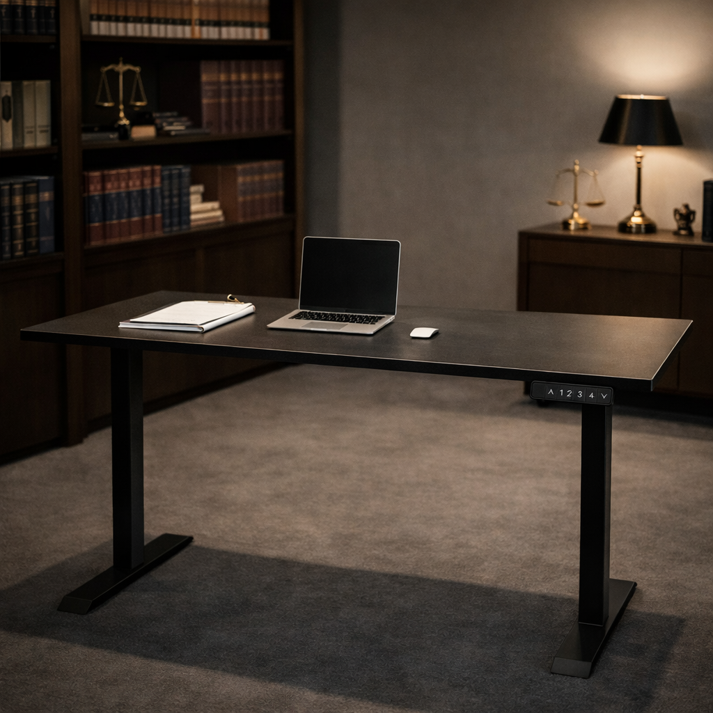 ZY-02 Dual Motor 2-Stage Electric Standing Desk RGB Ambient Lighting Workspace Gaming Desk Modern Setup