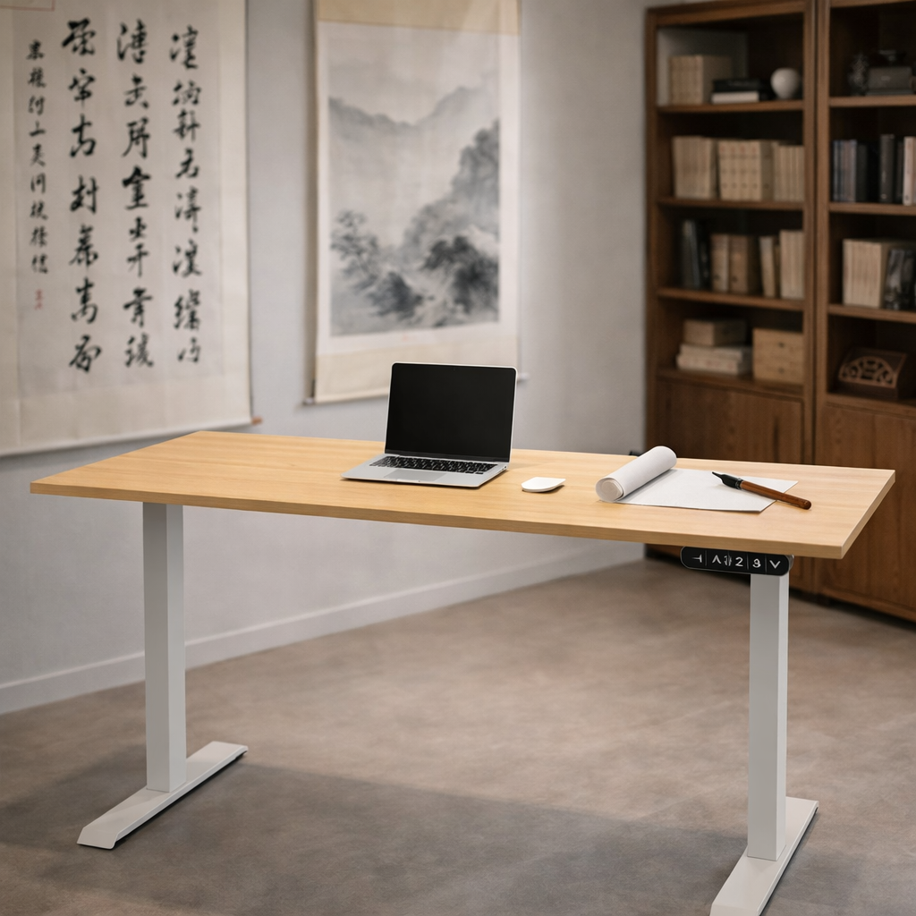 ZY-02 Dual Motor 2-Stage Electric Standing Desk RGB Gaming Studio Setup High Stability Smart Workspace