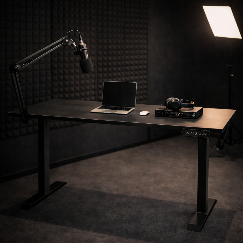 ZY-02 Dual Motor Standing Desk Music Studio Production Workstation Heavy Duty