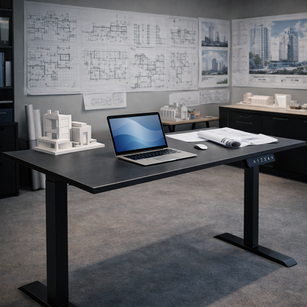 ZY-02 Dual Motor 2-Stage Electric Standing Desk Home Cinema Workspace Adjustable Desk Multi Functional
