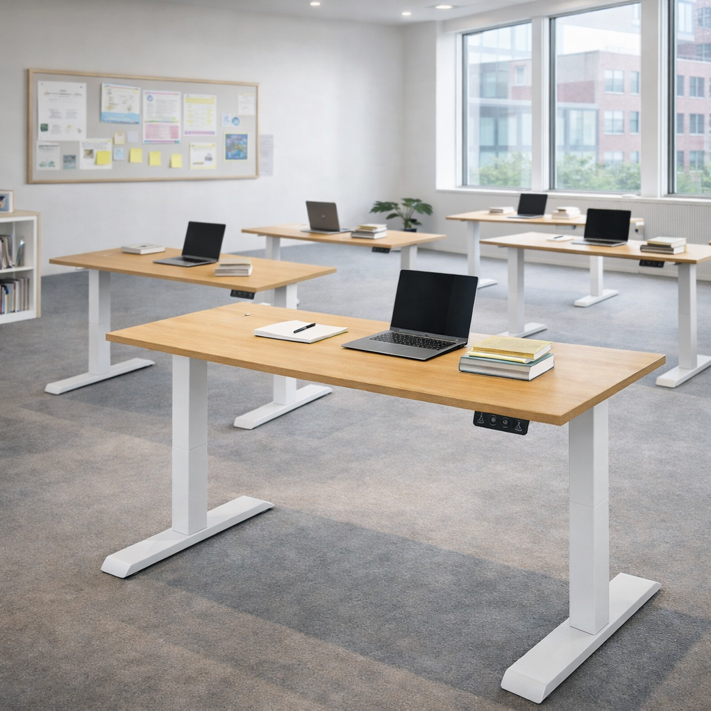 ZY-02 Dual Motor 2-Stage Standing Desk Podcast Studio Recording Workstation Anti-Vibration