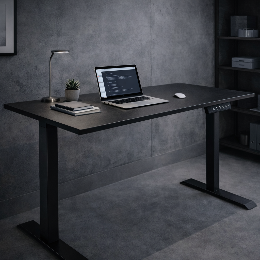 ZY-02 Dual Motor 2-Stage Electric Standing Desk Modern Office Lab Workspace Stable Adjustable Desk