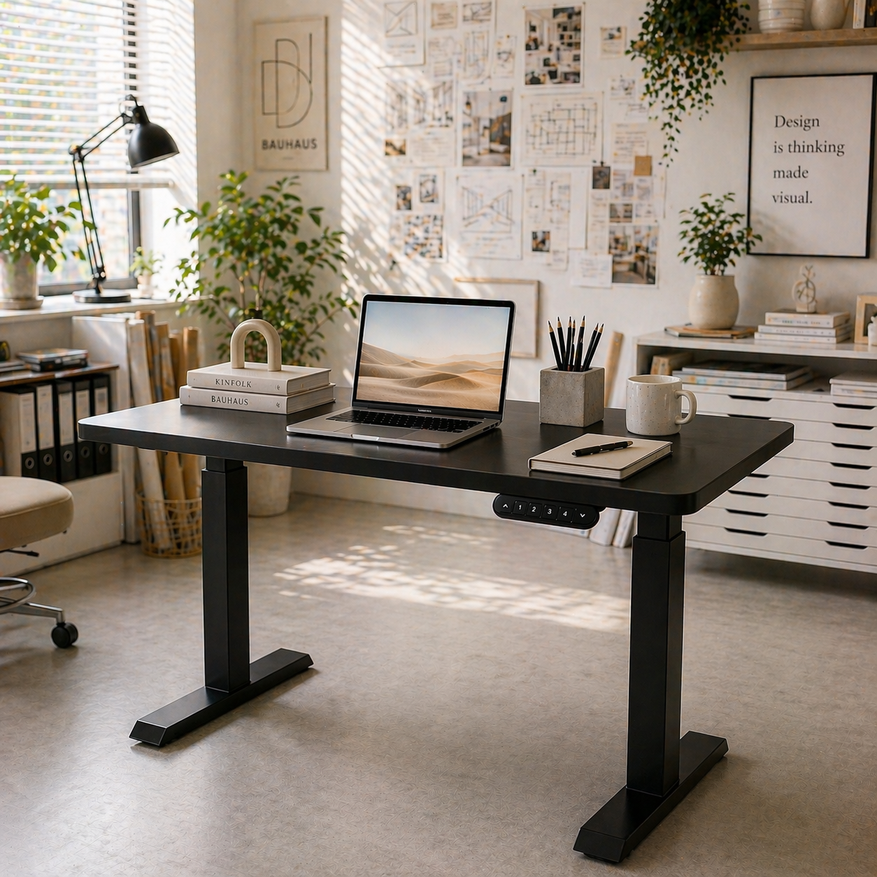 ZY-02 Dual Motor Smart Standing Desk 2 Stage Electric Adjustable Table with Memory Function for Office Automation