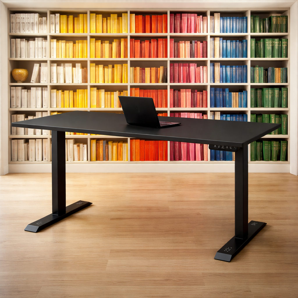 ZY-02 Standing Desk with Neon Light Gaming Workspace