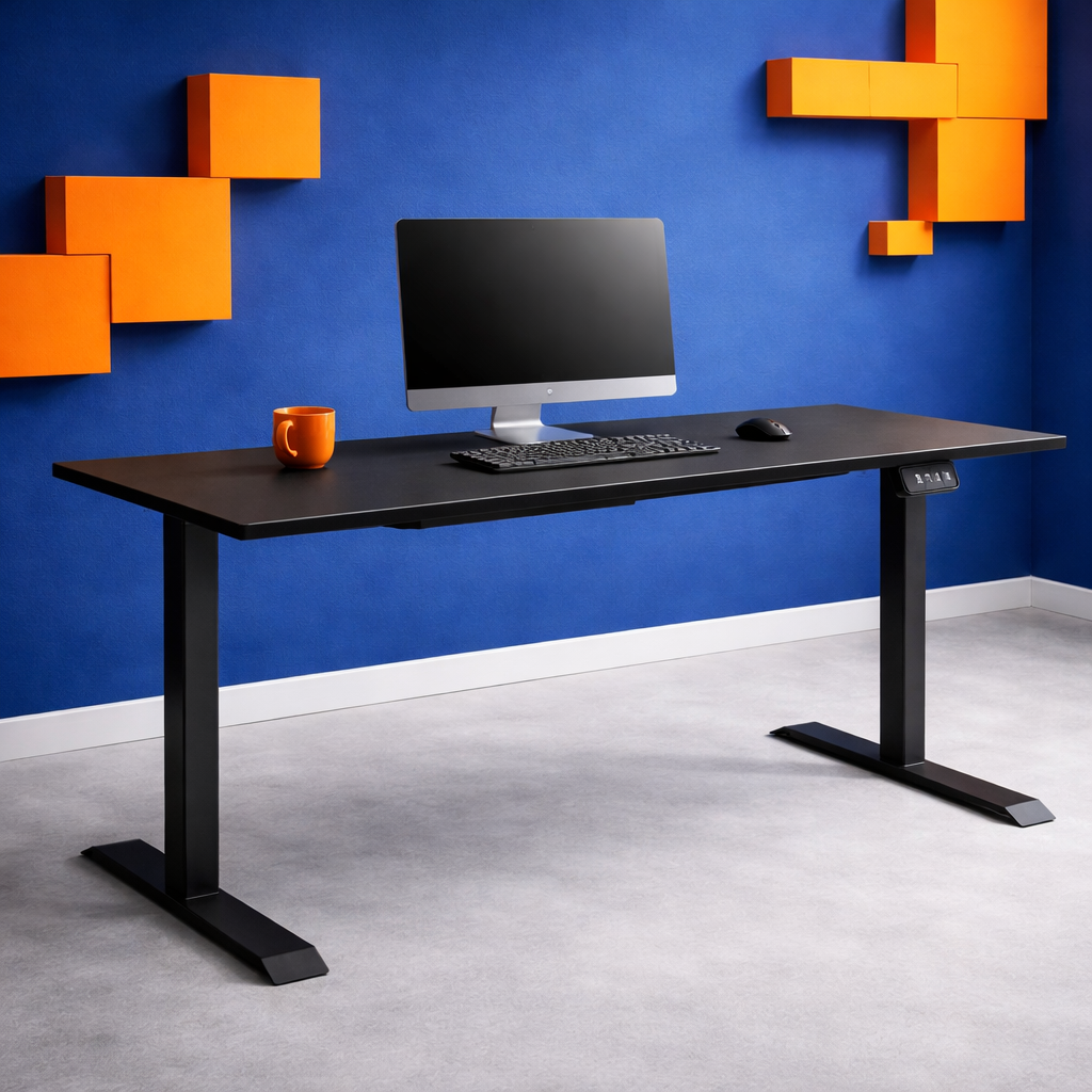 ZY-02 Electric Desk with Pastel Color Wall Workspace
