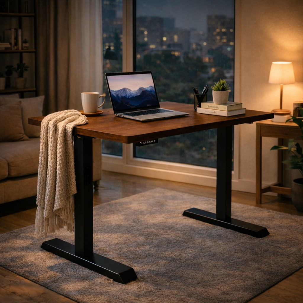 ZY-02 Dual Motor Standing Desk 2-Stage Adjustable Work Desk with Digital Display for Office Use
