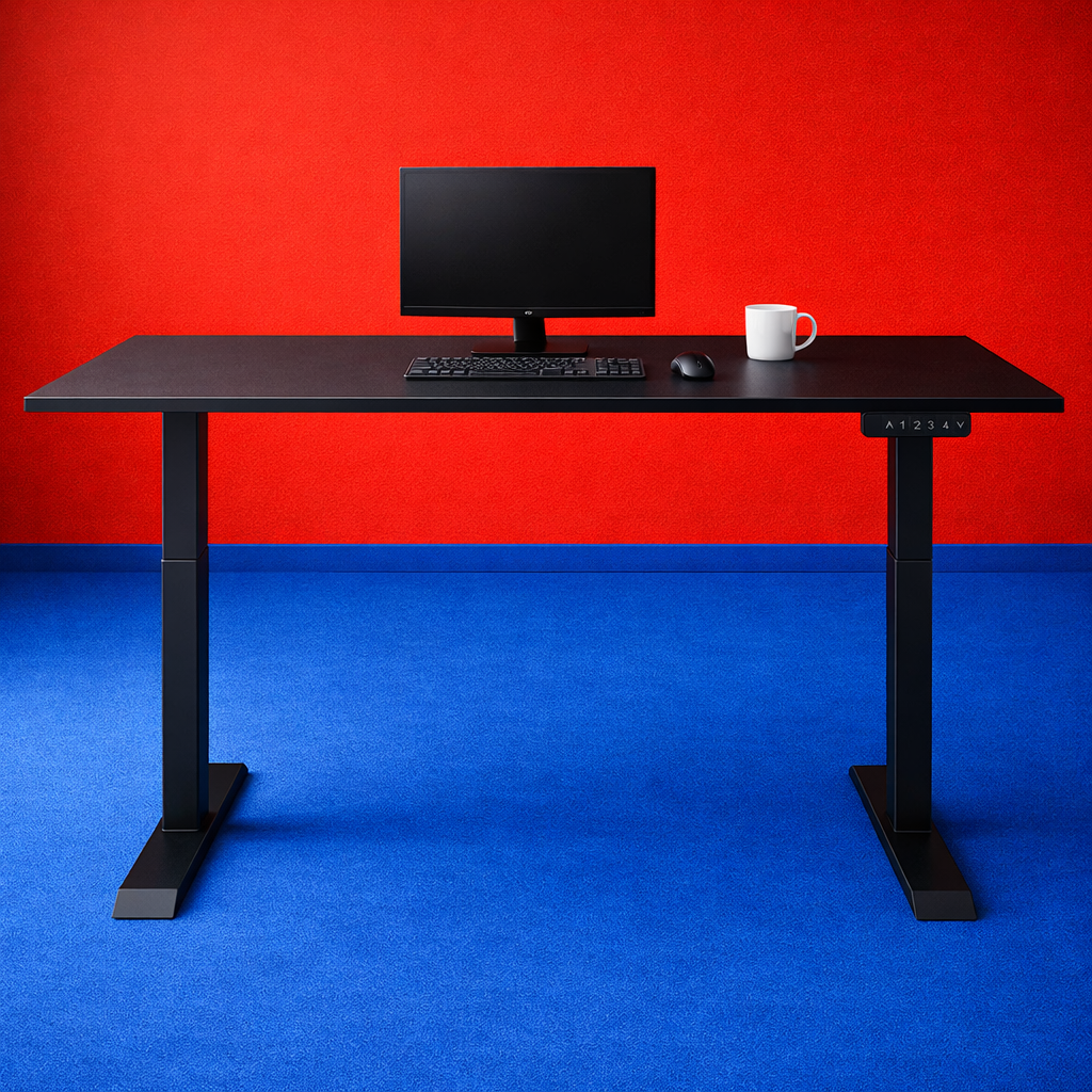 ZY-02 Electric Standing Desk with Transparent Color Panels Studio