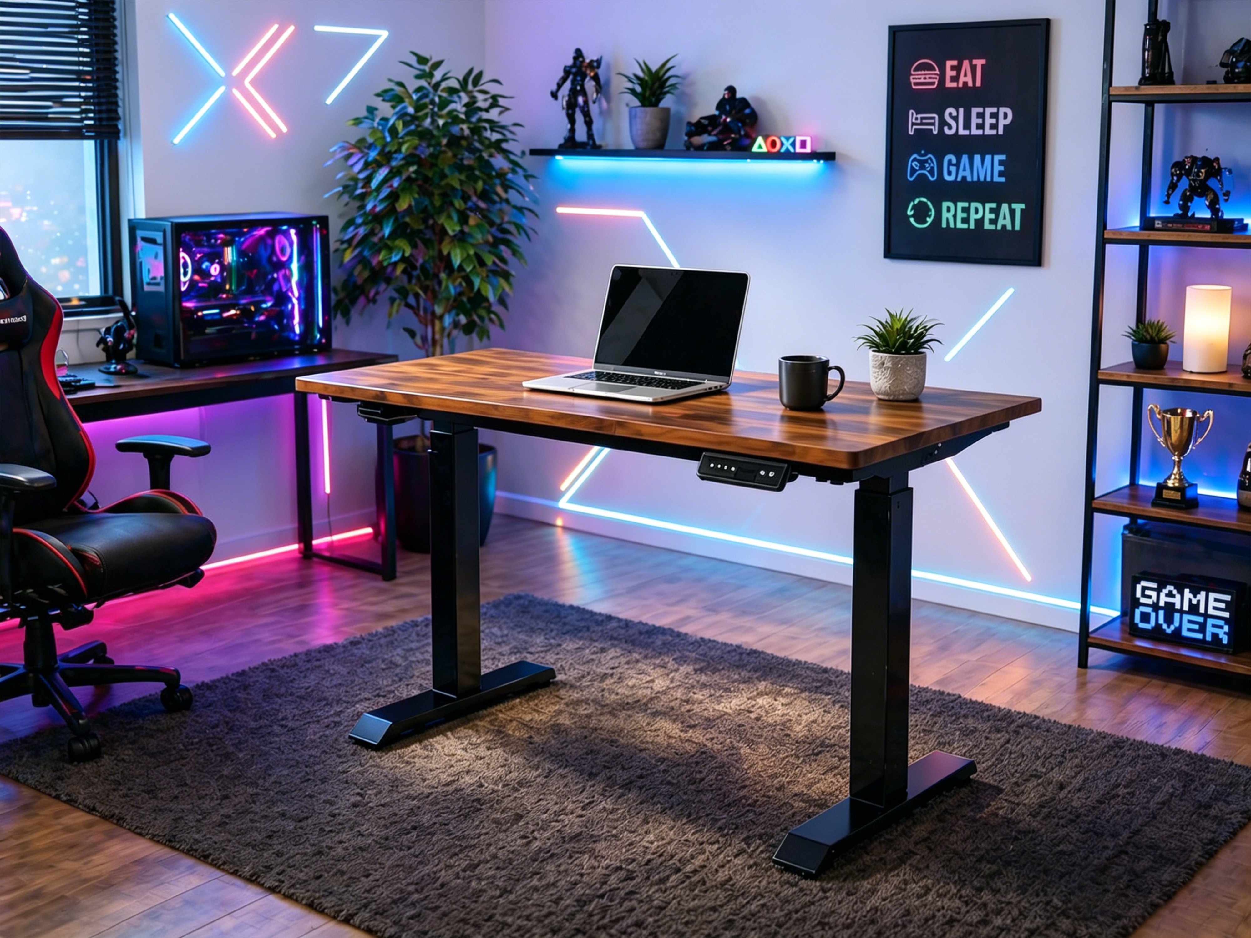 ZY-02 Dual Motor Standing Desk 2 Stage Heavy Duty Frame Large Workstation for Corporate Procurement