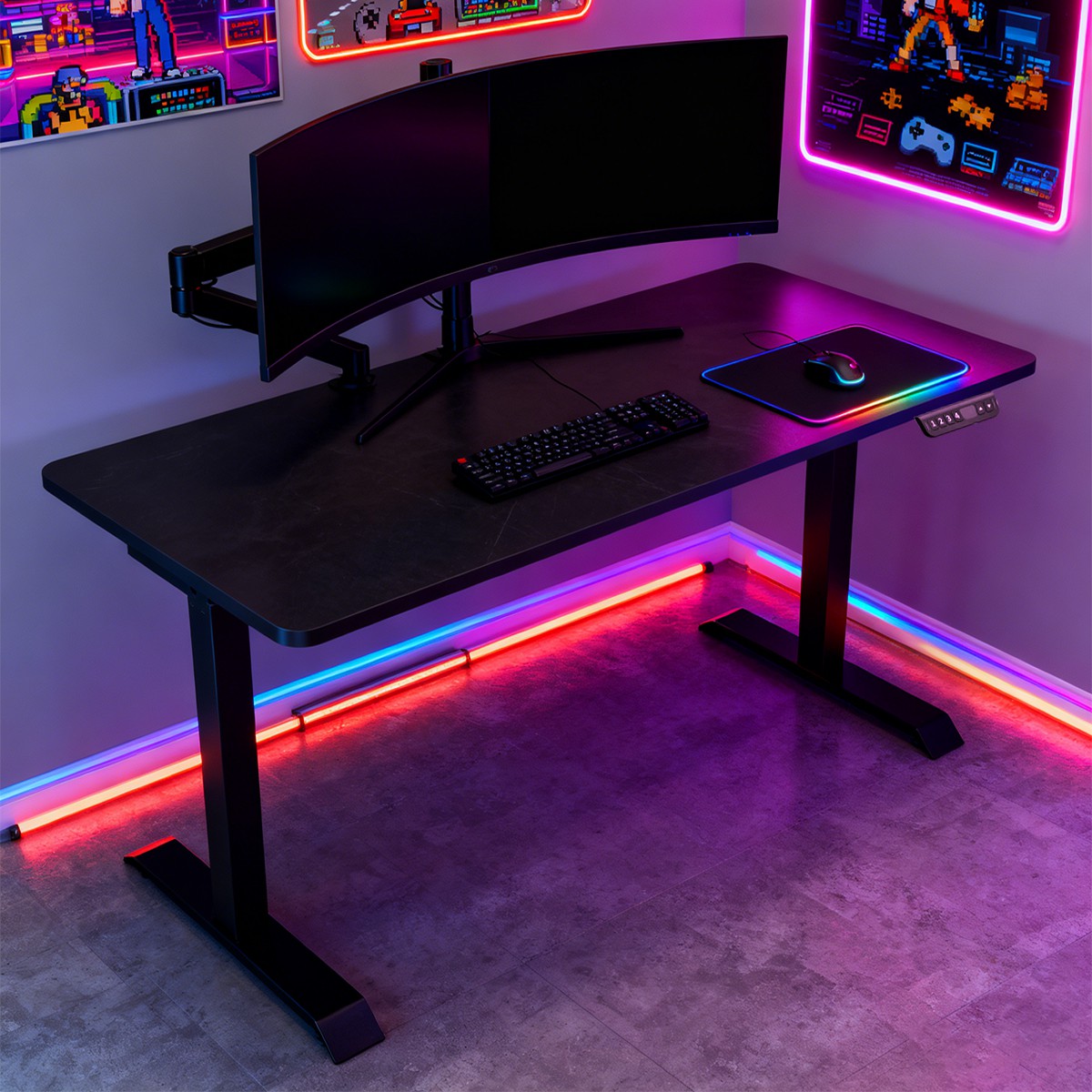 ZY-02 Dual Motor Standing Desk 2-Stage Adjustable Work Desk with Digital Display for Corporate Buyers