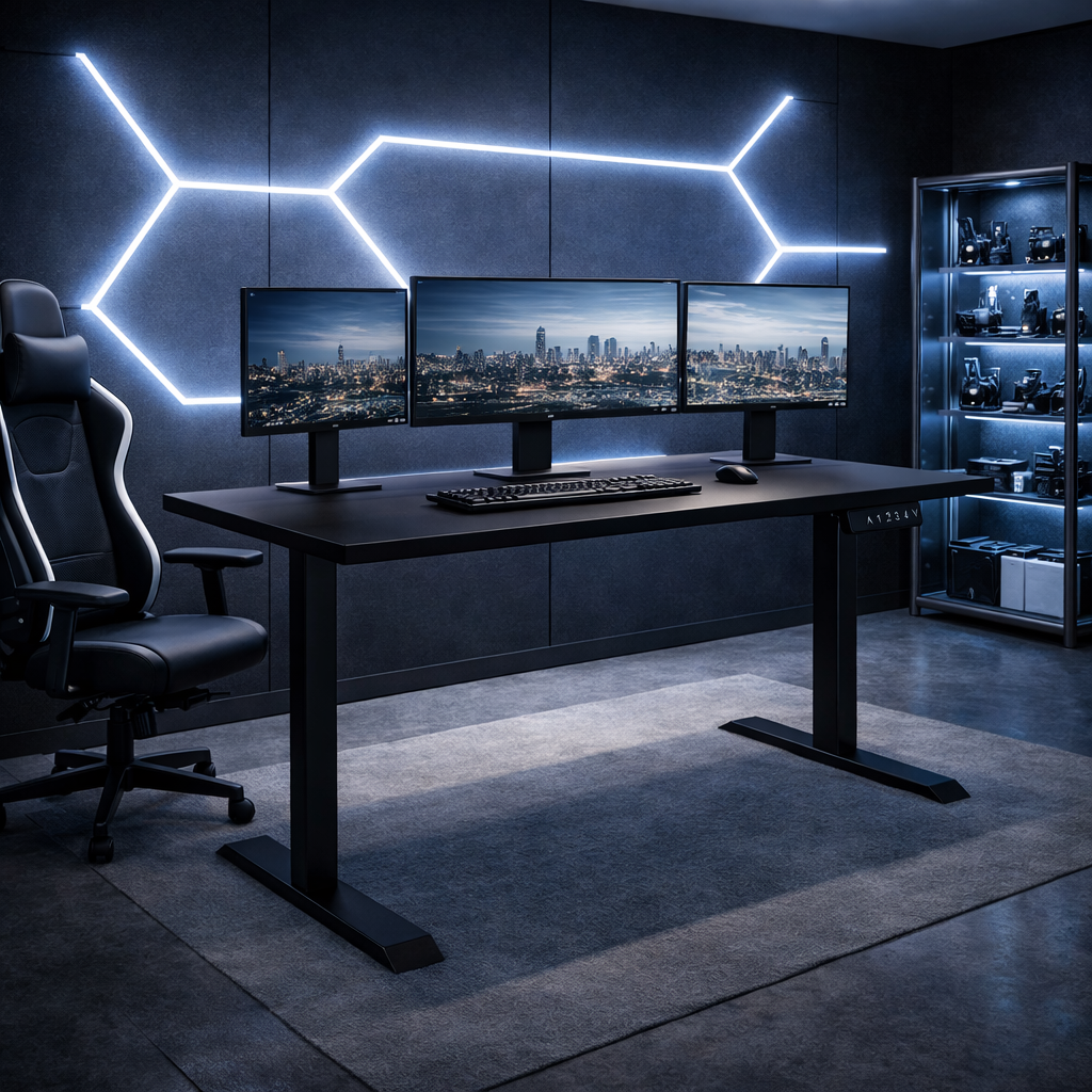 ZY-02 LED Technology Workspace Standing Desk