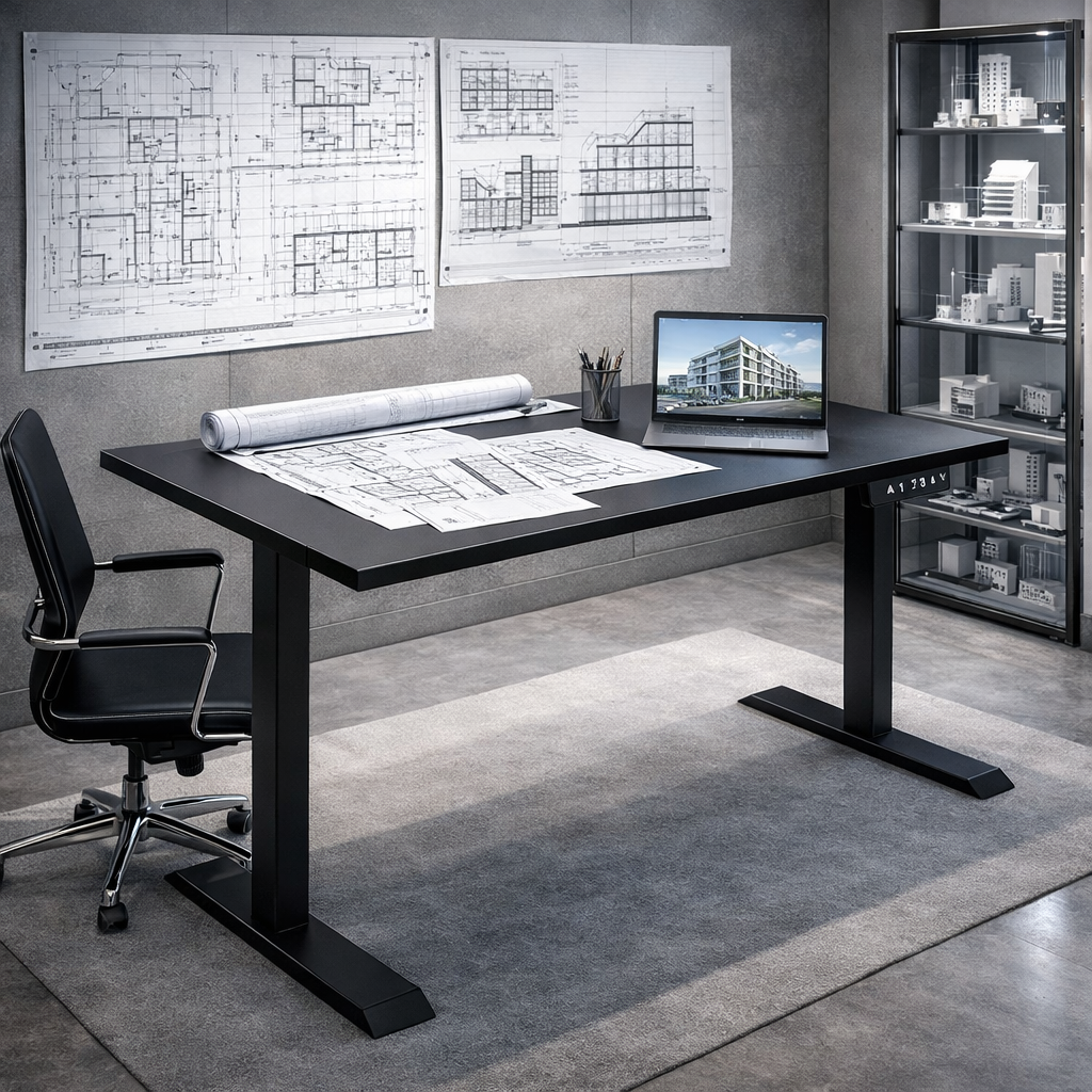 ZY-02 Ocean View Home Office Standing Desk Workspace
