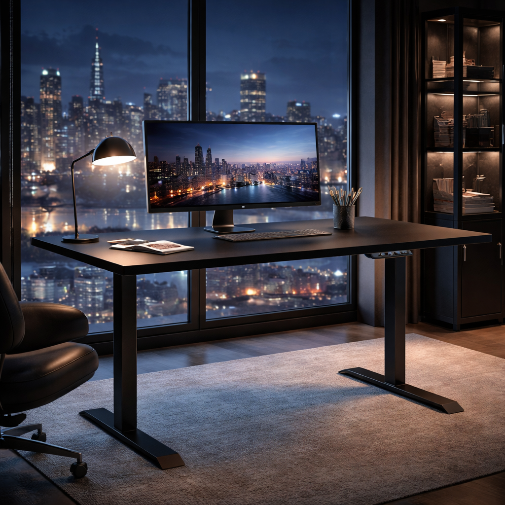 ZY-02 Classic Wooden Library Executive Standing Desk Workspace