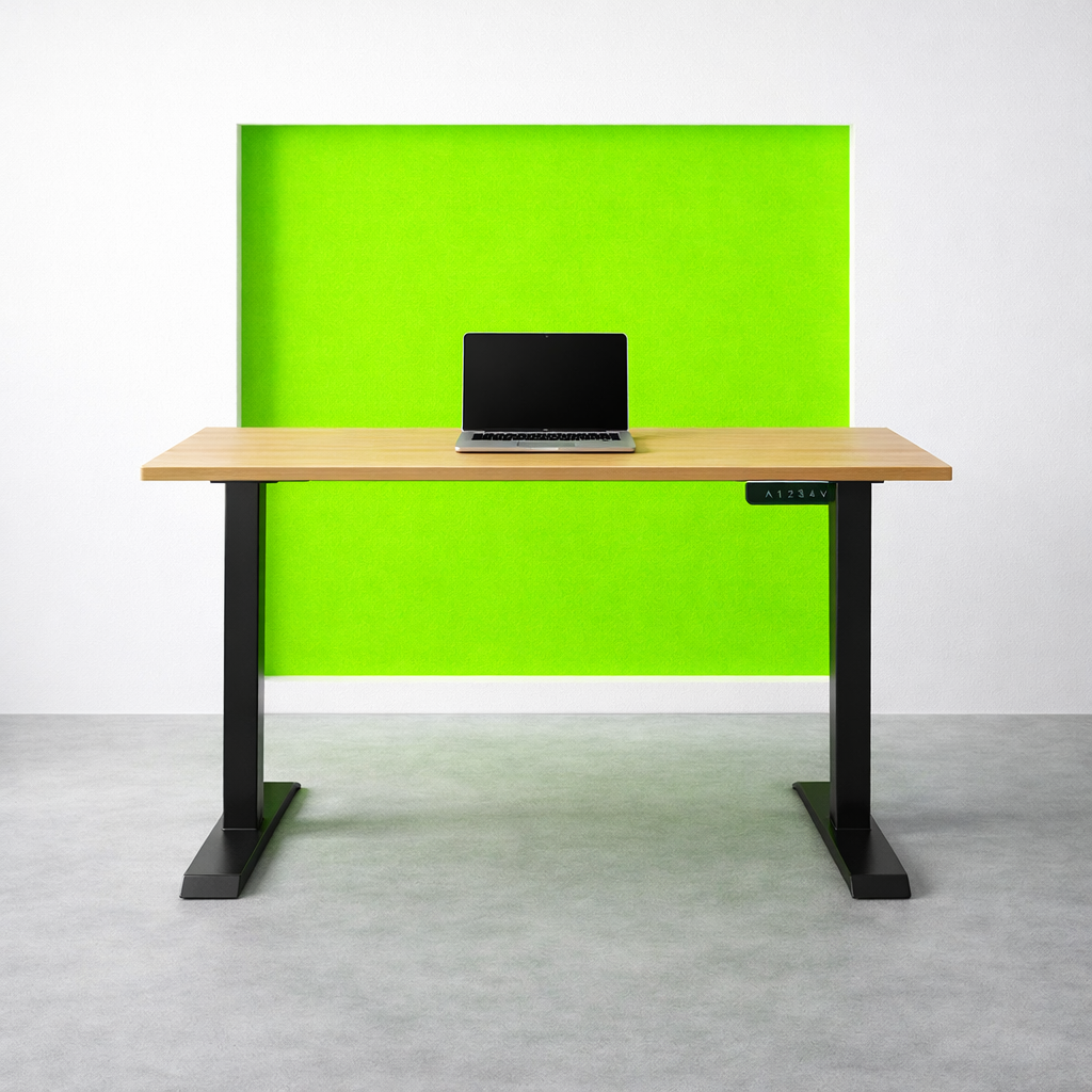 ZY-02 Bright Yellow Theme Adjustable Standing Desk Modern Home Setup
