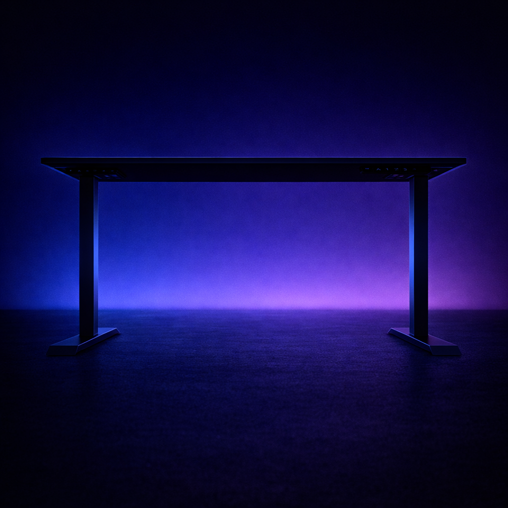ZY-02 Purple Gradient Lighting Standing Desk