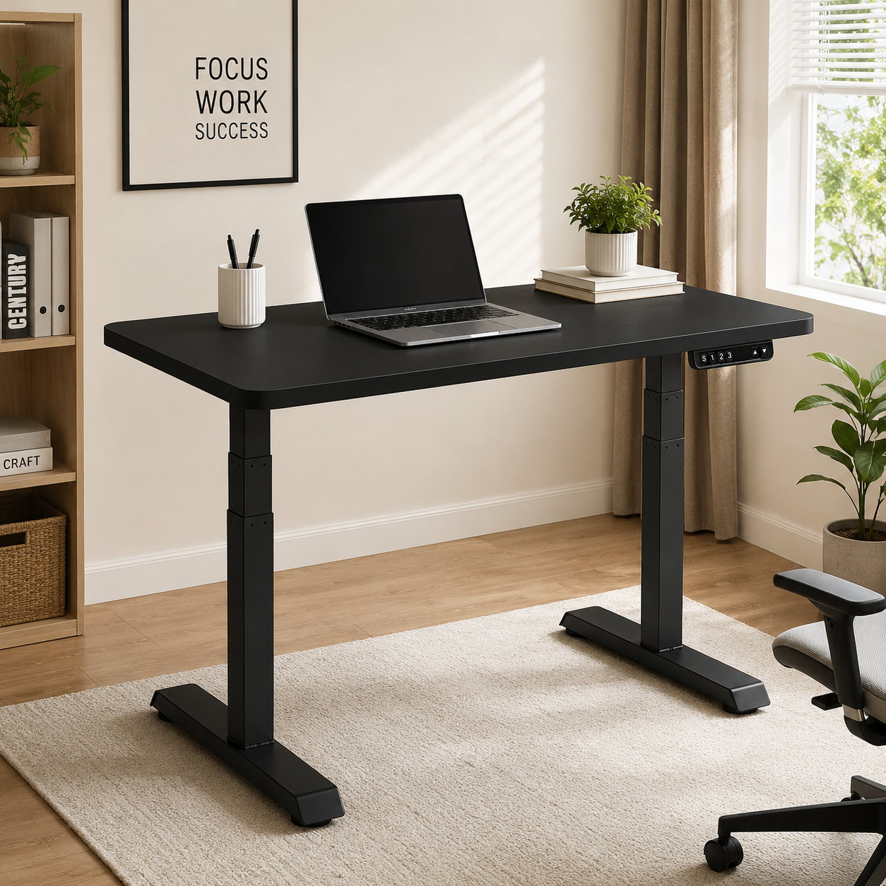 ZY-03 3-Stage Dual Motor Electric Conference Desk with Modular Linking, Stable Memory Lift, Boardroom Meeting Table System