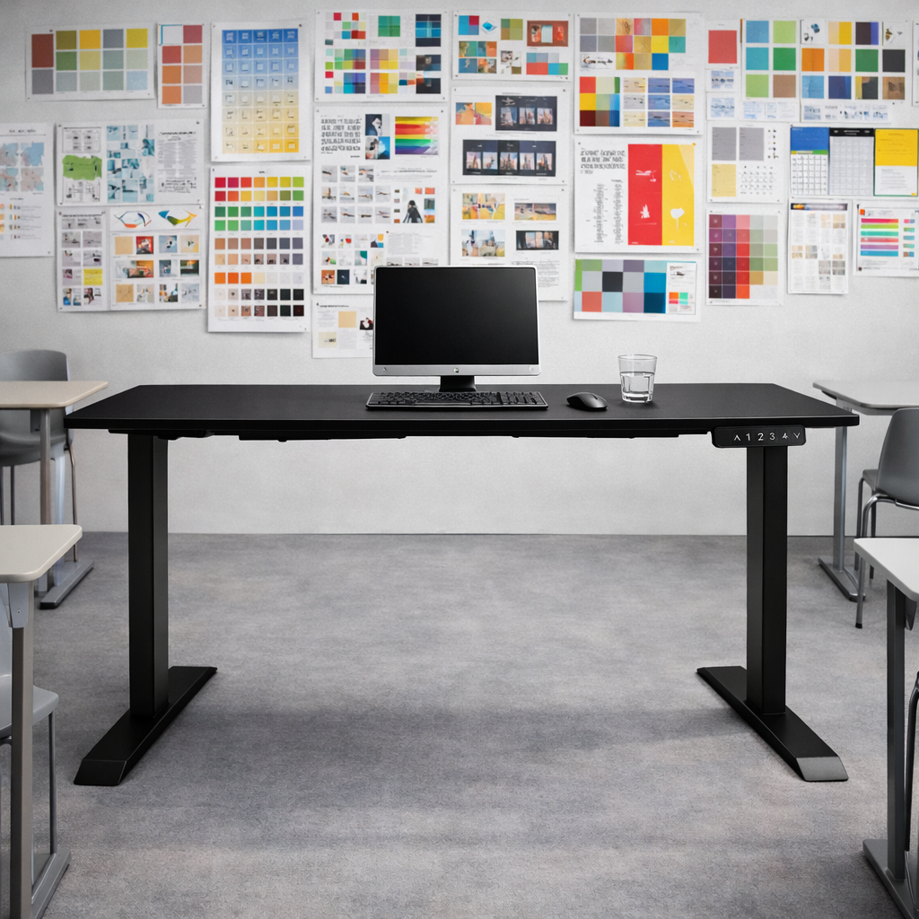 ZY-02 Modern Minimalist Electric Standing Desk for Home Office Setup