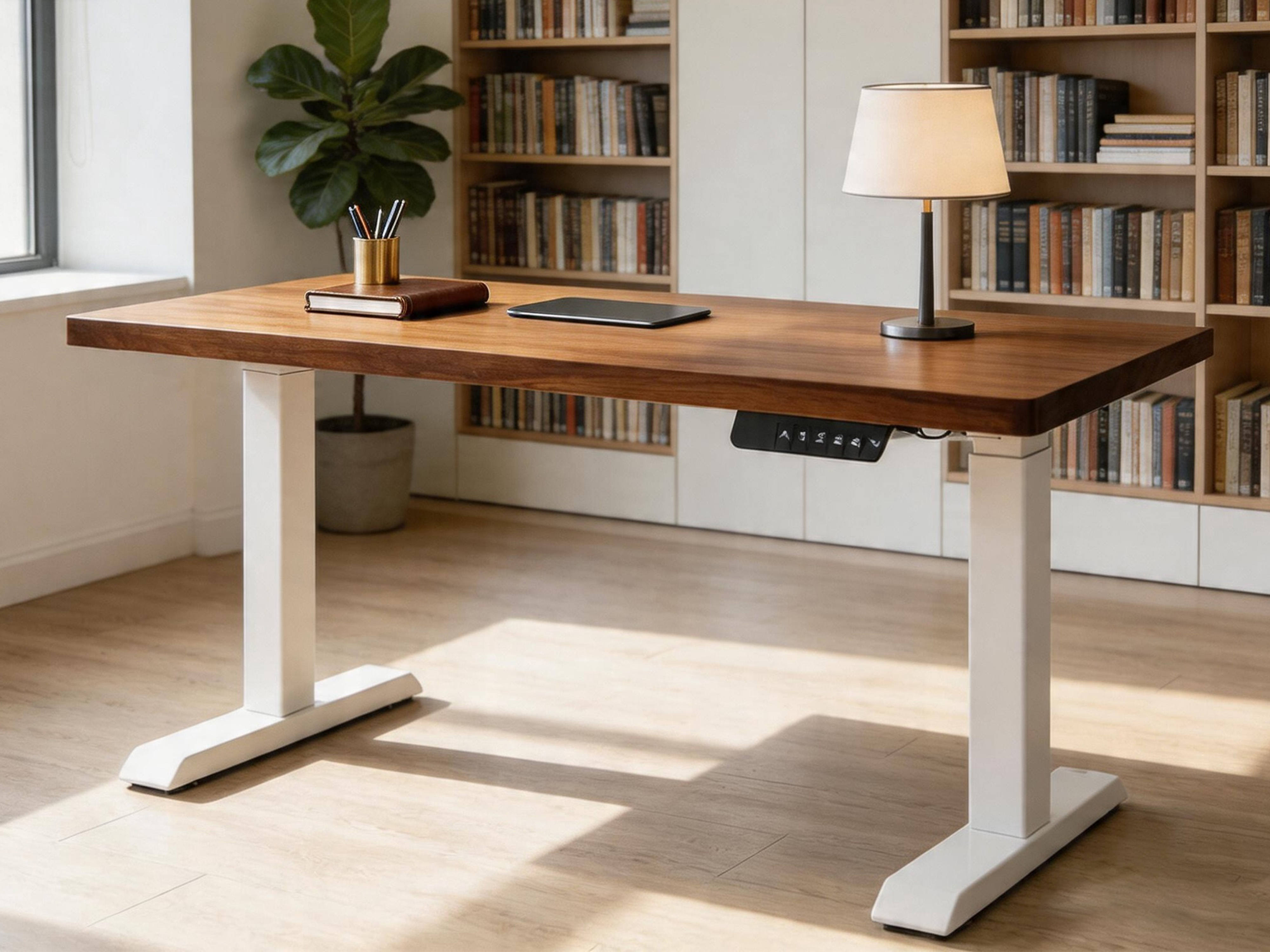 ZY-02 Dual Motor Electric Sit Stand Table 2 Stage Adjustable Desk for Modern Office Furniture