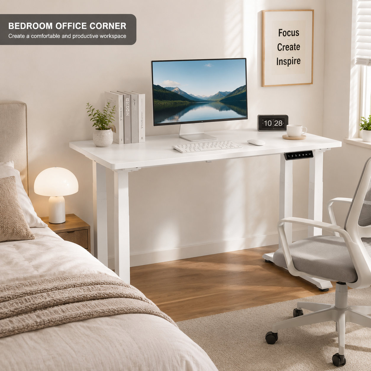 ZY-03 Quad-Post Twin-Motor Standing Desk – Large Surface Support for Architects and Creative Teams