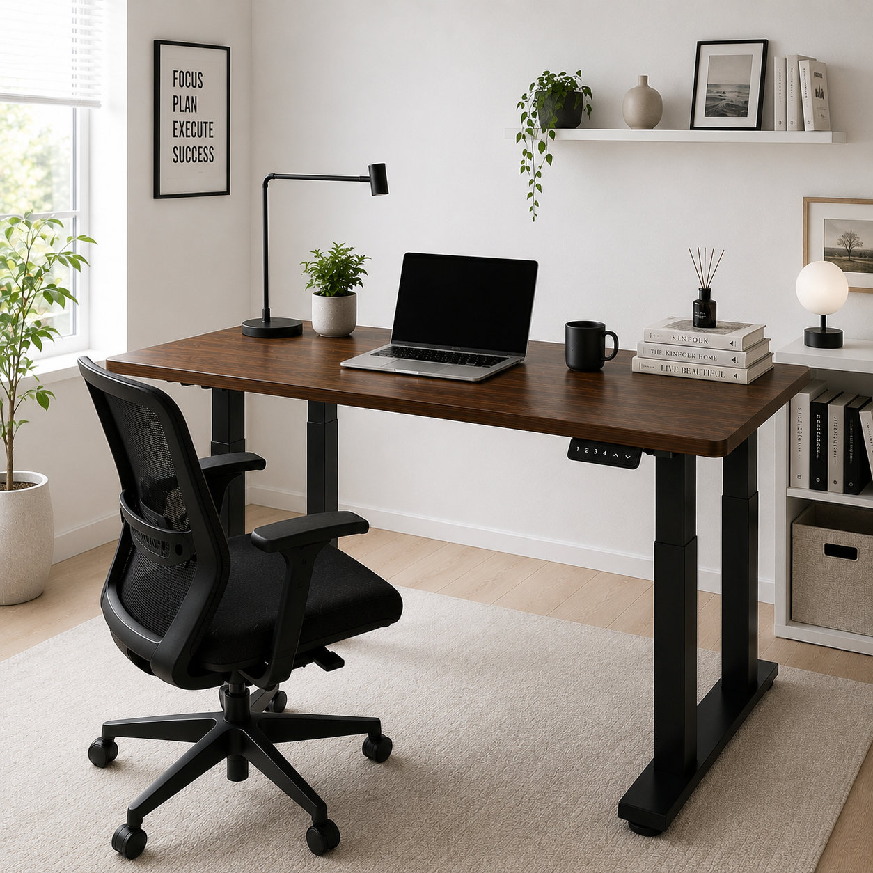 ZY-03 4-Column Dual-Drive Height Adjustable Table – Enhanced Stability for Training and Seminar Rooms