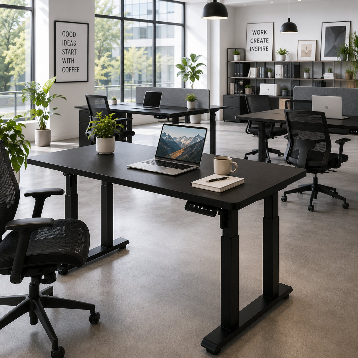 ZY-03 4-Column Dual Motor Electric Desk – Premium Stability and Private-Label Flexibility for Large Commercial Orders