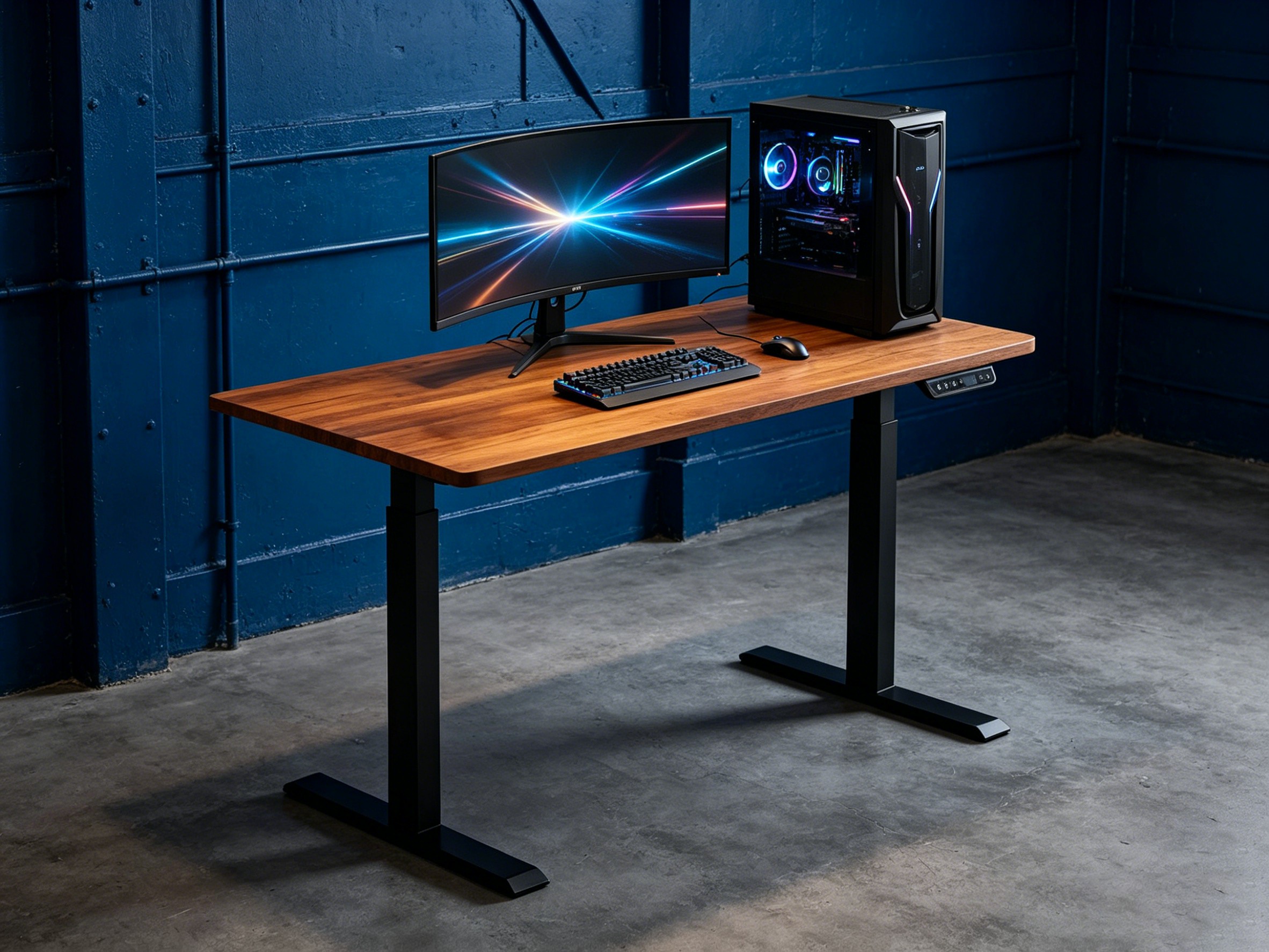 ZY-02 Dual Motor Electric Standing Desk 2 Stage Adjustable Computer Desk for Office Workspace