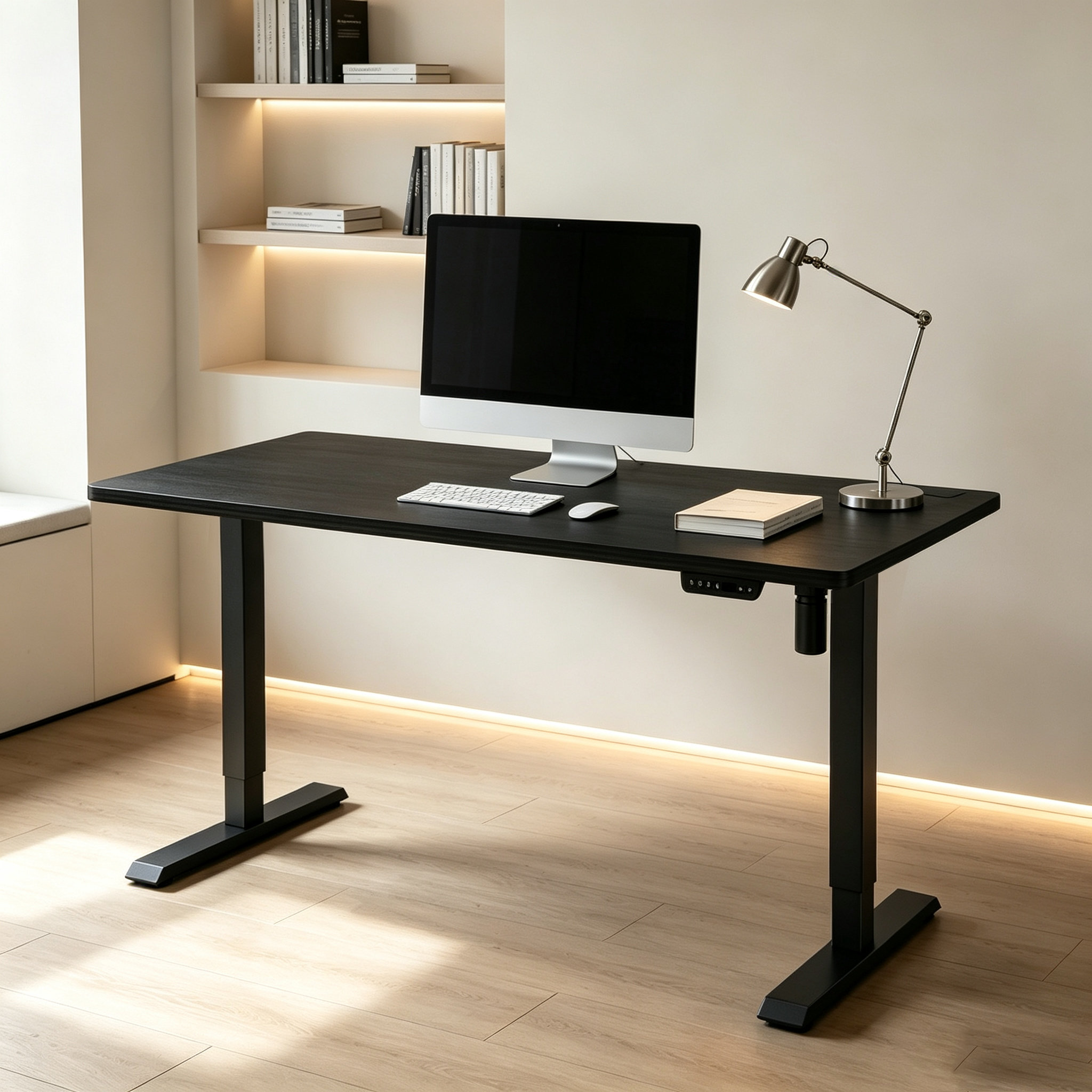 DK-02 Telescopic Electric Desk Legs | Multi-Width Export Frame for Contract Furniture and Office Fit-Out Projects