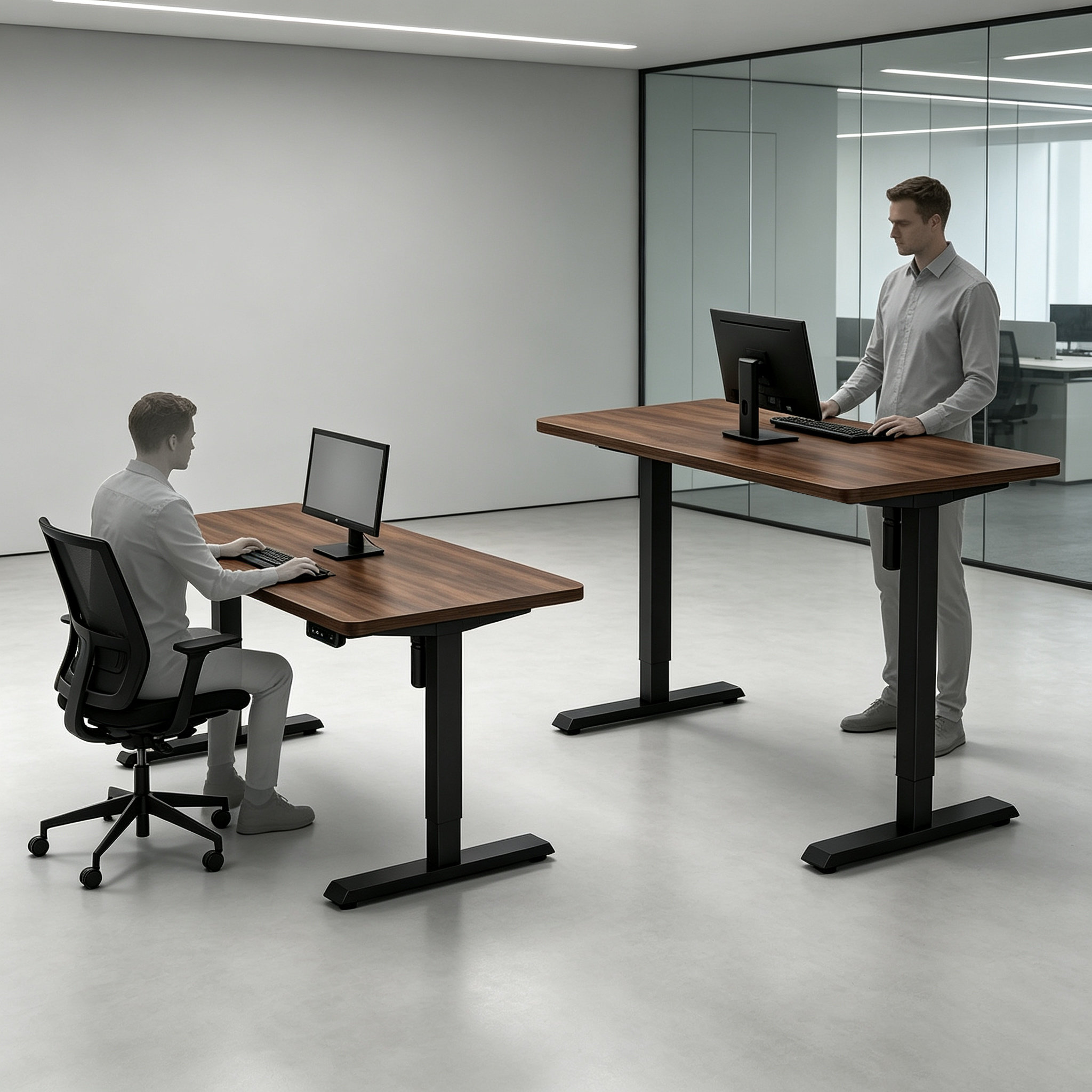 DK-02 Electric Height Adjustable Table Frame | Private-Label Ready Base for Retail and E-Commerce Furniture Lines