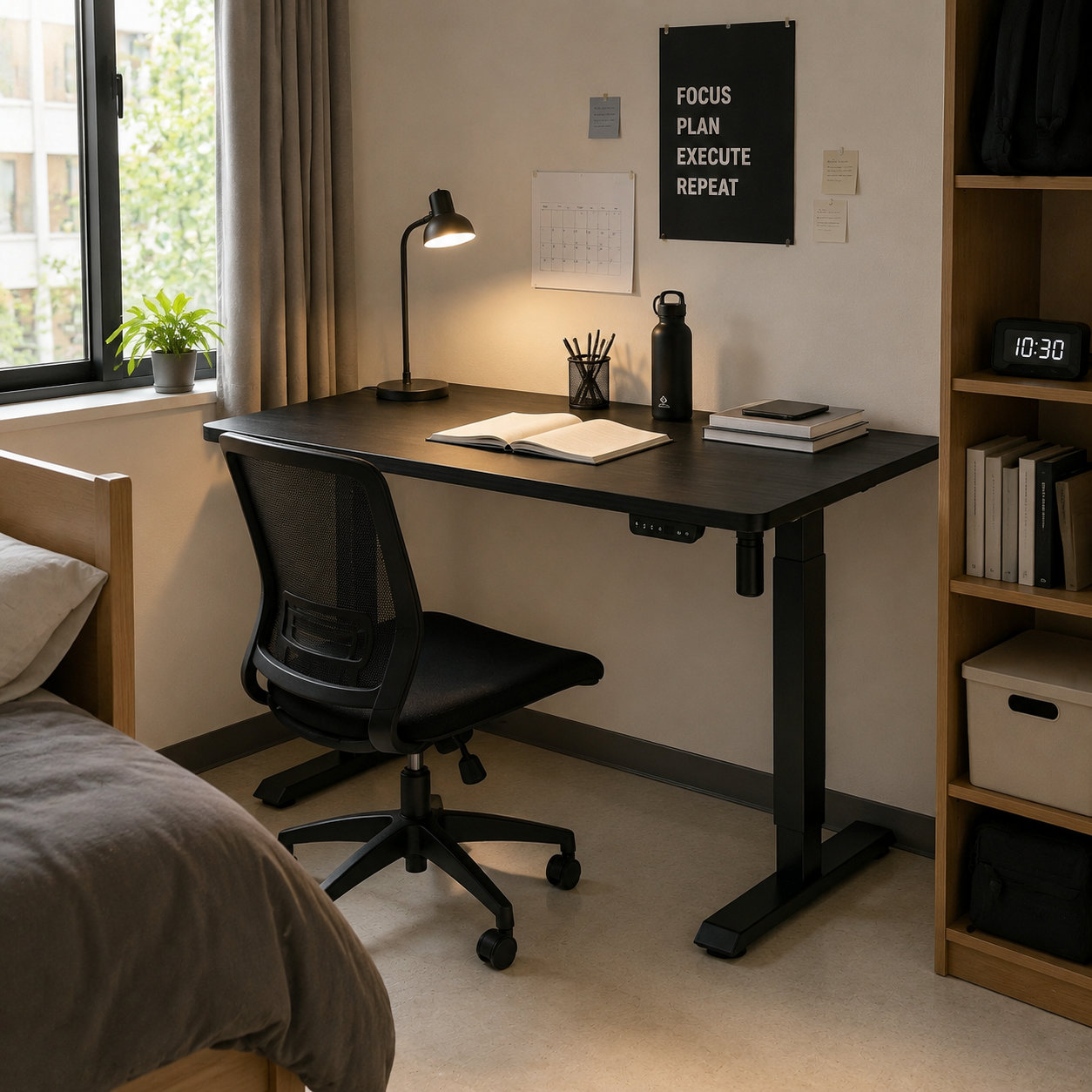 DK-02 Single-Drive Electric Desk Stand | Compact Ergonomic Base for Home-Office Product Lines