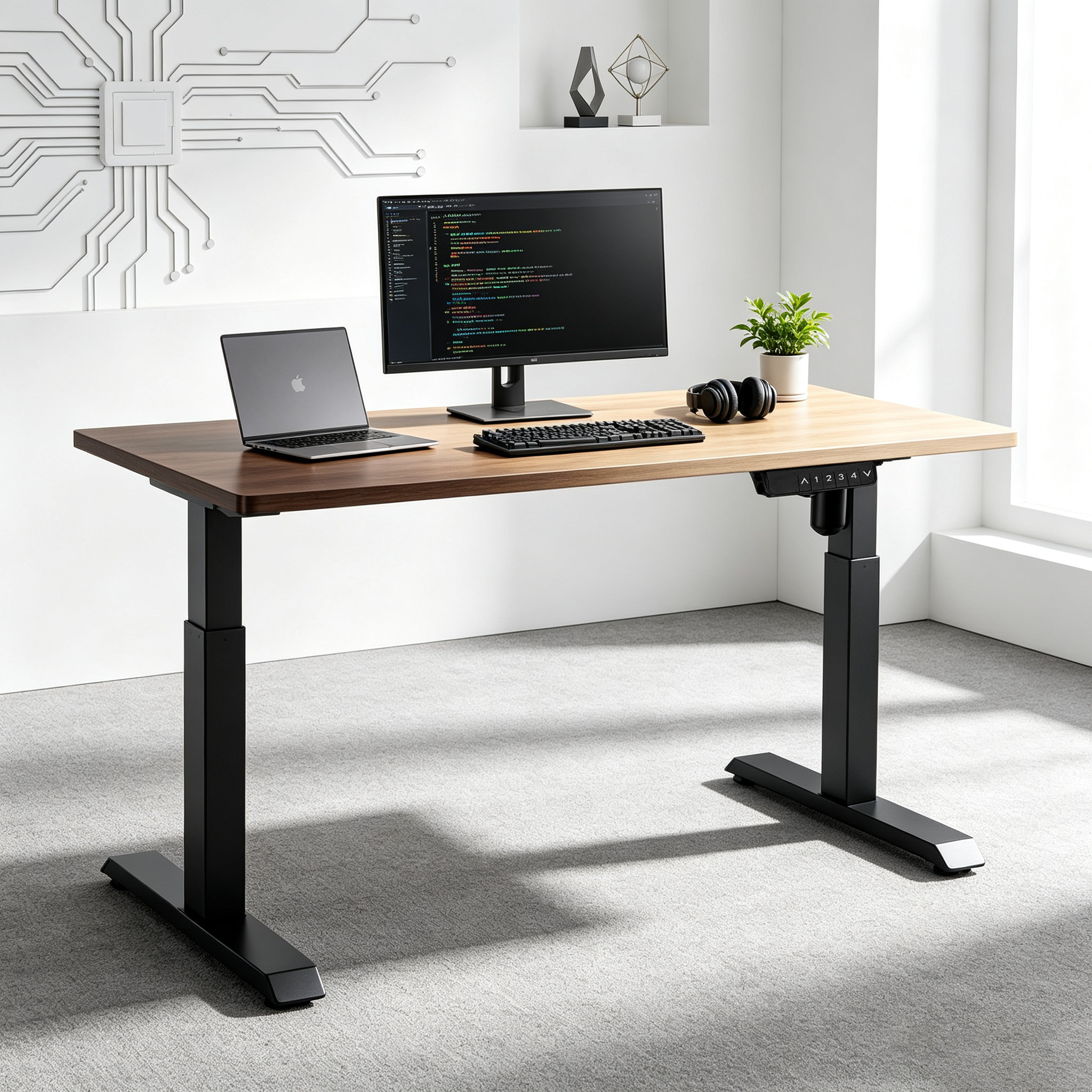 YT-01 Commercial Two-Stage Sit-Stand Frame with Market-Specific Controls for International Distributors