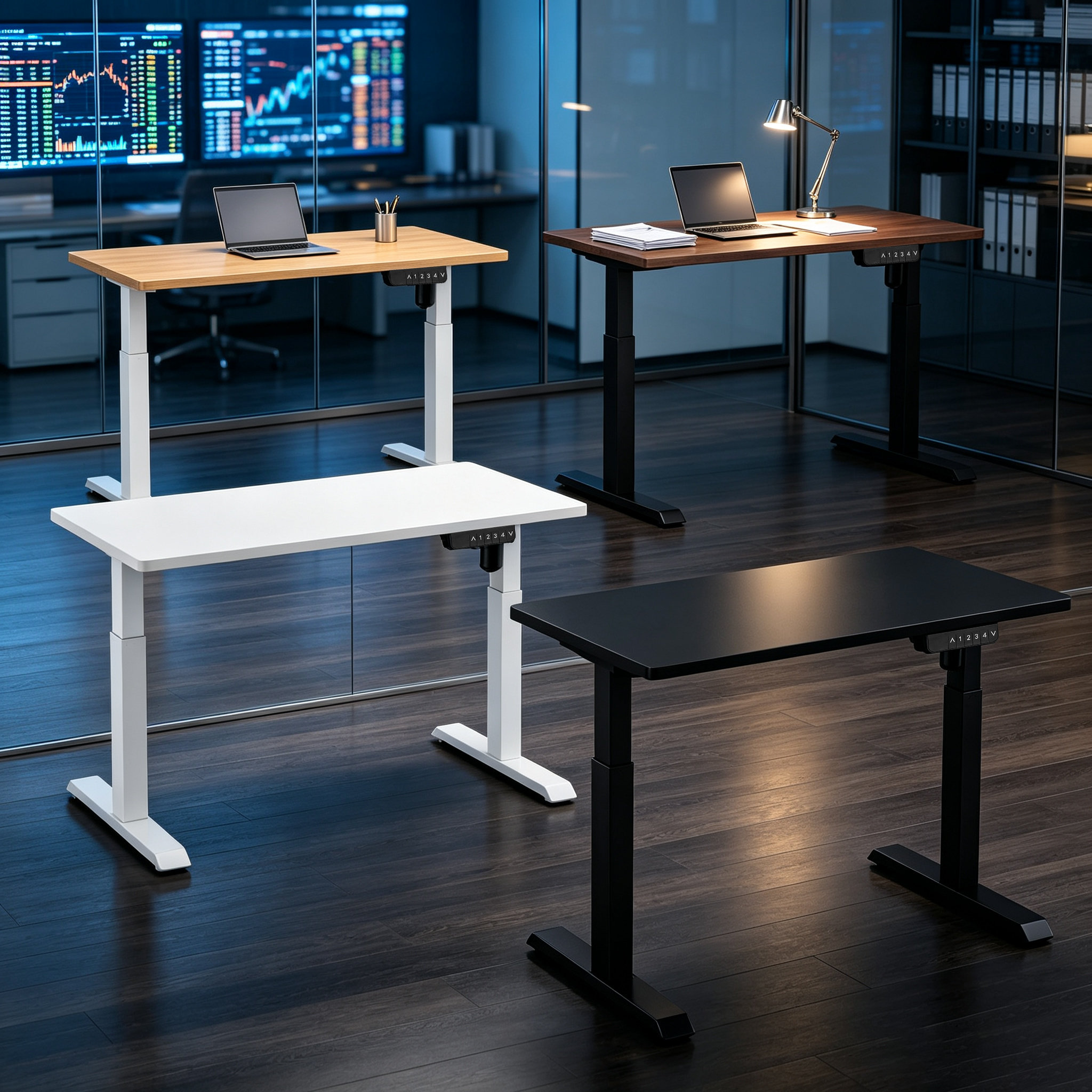 YT-01 Reinforced Ergonomic Desk Base with Adjustable Beam for Hybrid Workplace Projects