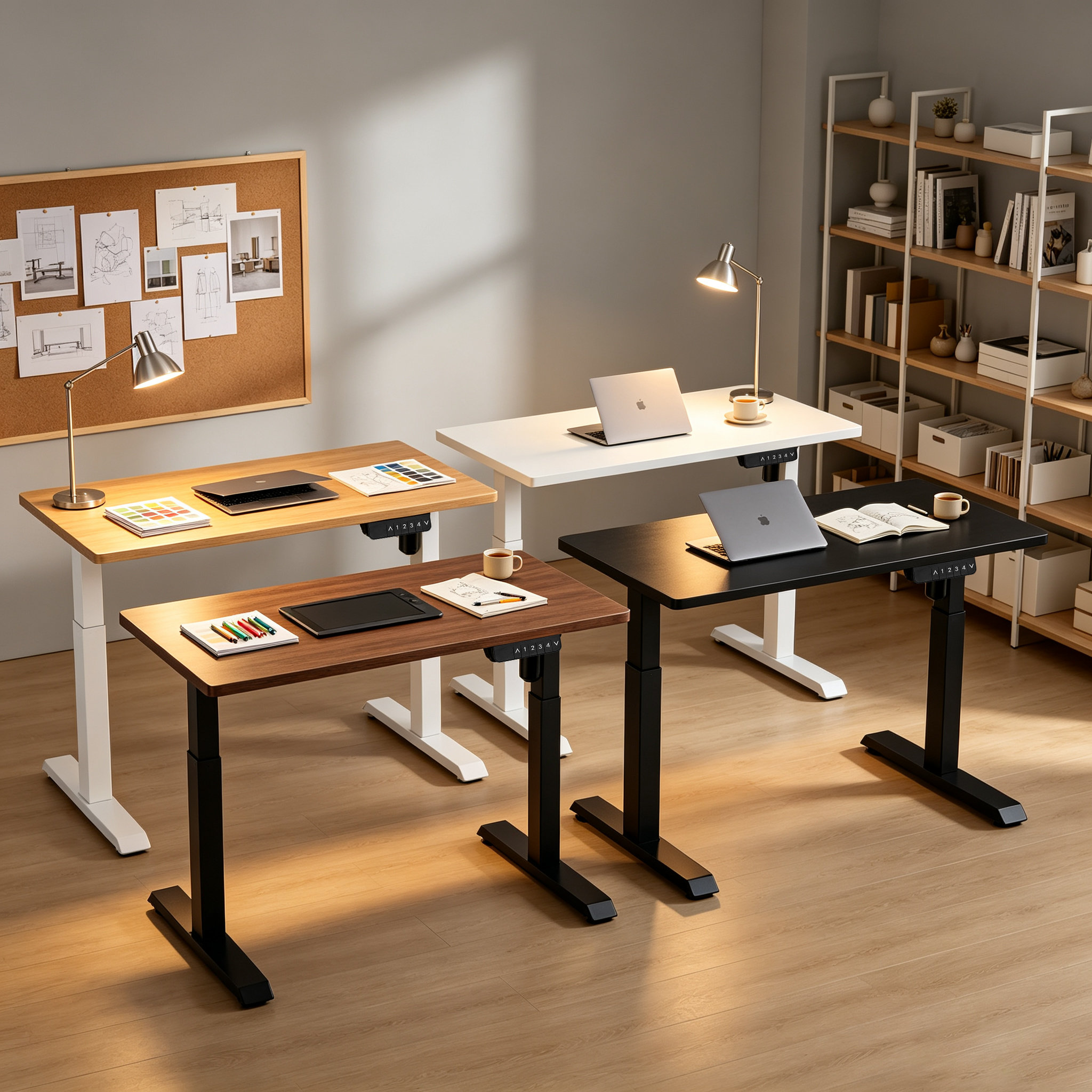 YT-01 Project-Grade Single Motor Two-Stage Height Adjustable Table with Compact Footprint for Training Rooms
