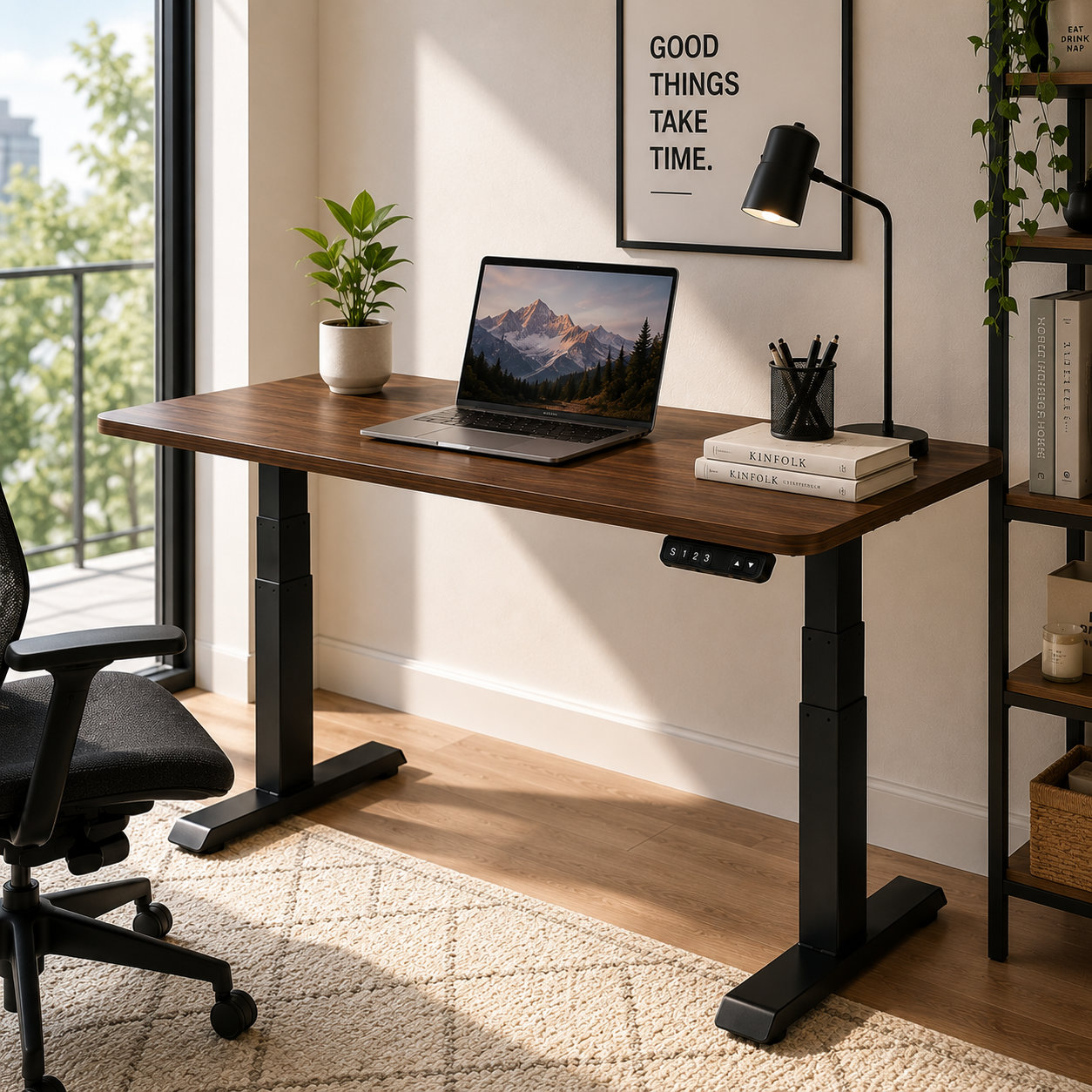 ZY-03 Two-Motor Three-Level Sit-Stand Frame with Stable T-Foot Design for Command and Control Rooms
