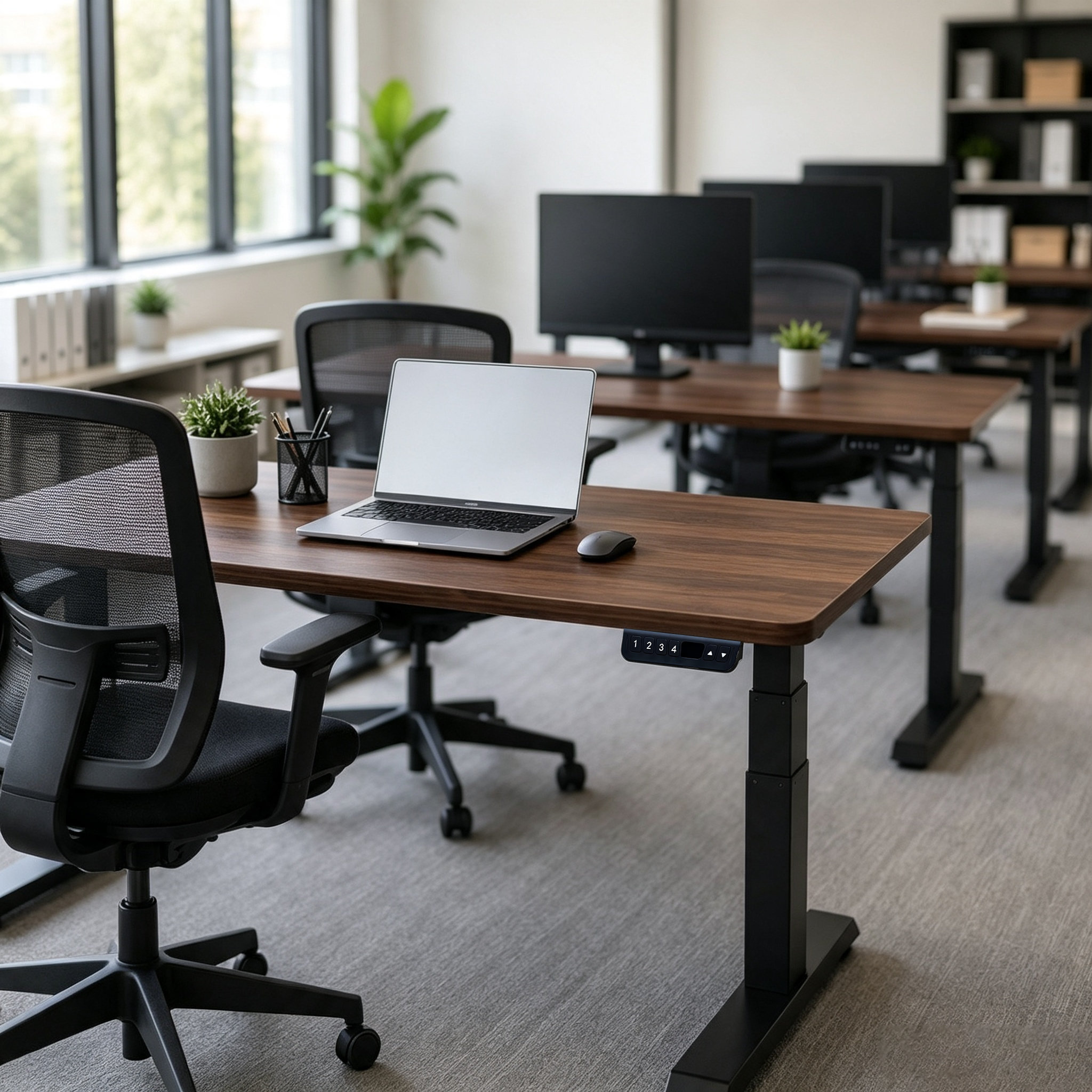 ZY-03 Two-Motor Triple-Stage Electric Workstation Legs with Project-Ready Flat-Pack Packaging for Office Distributors