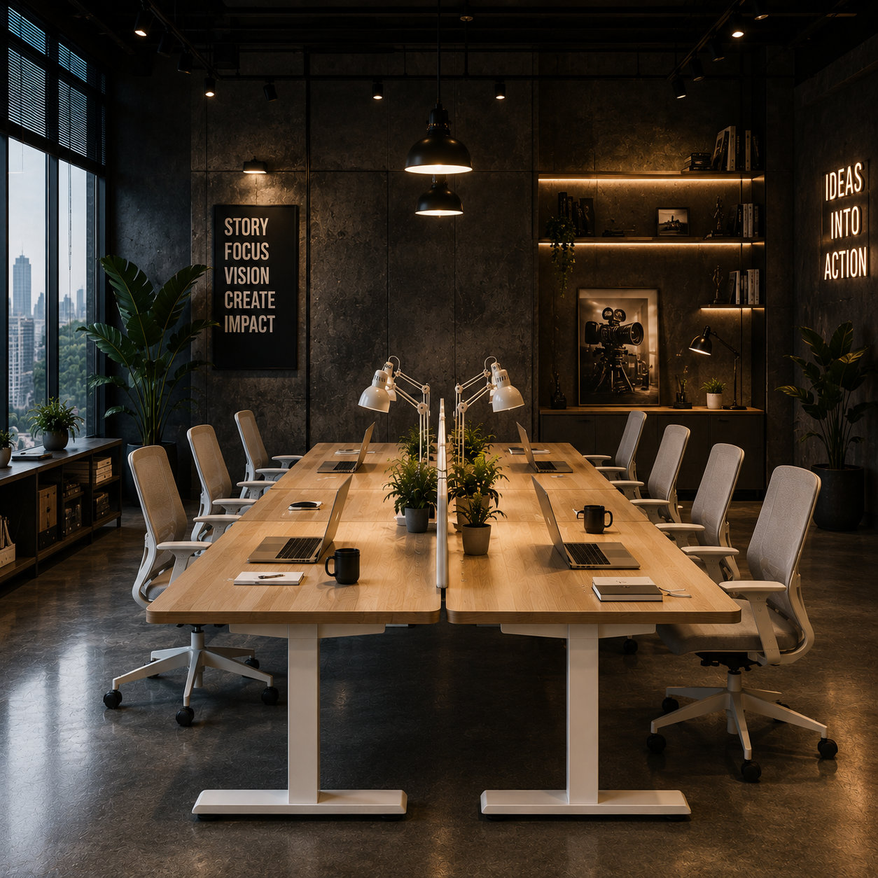 ZY-02 Heavy Duty Dual Motor Lift Table with 2 Stage Columns for Executive Offices
