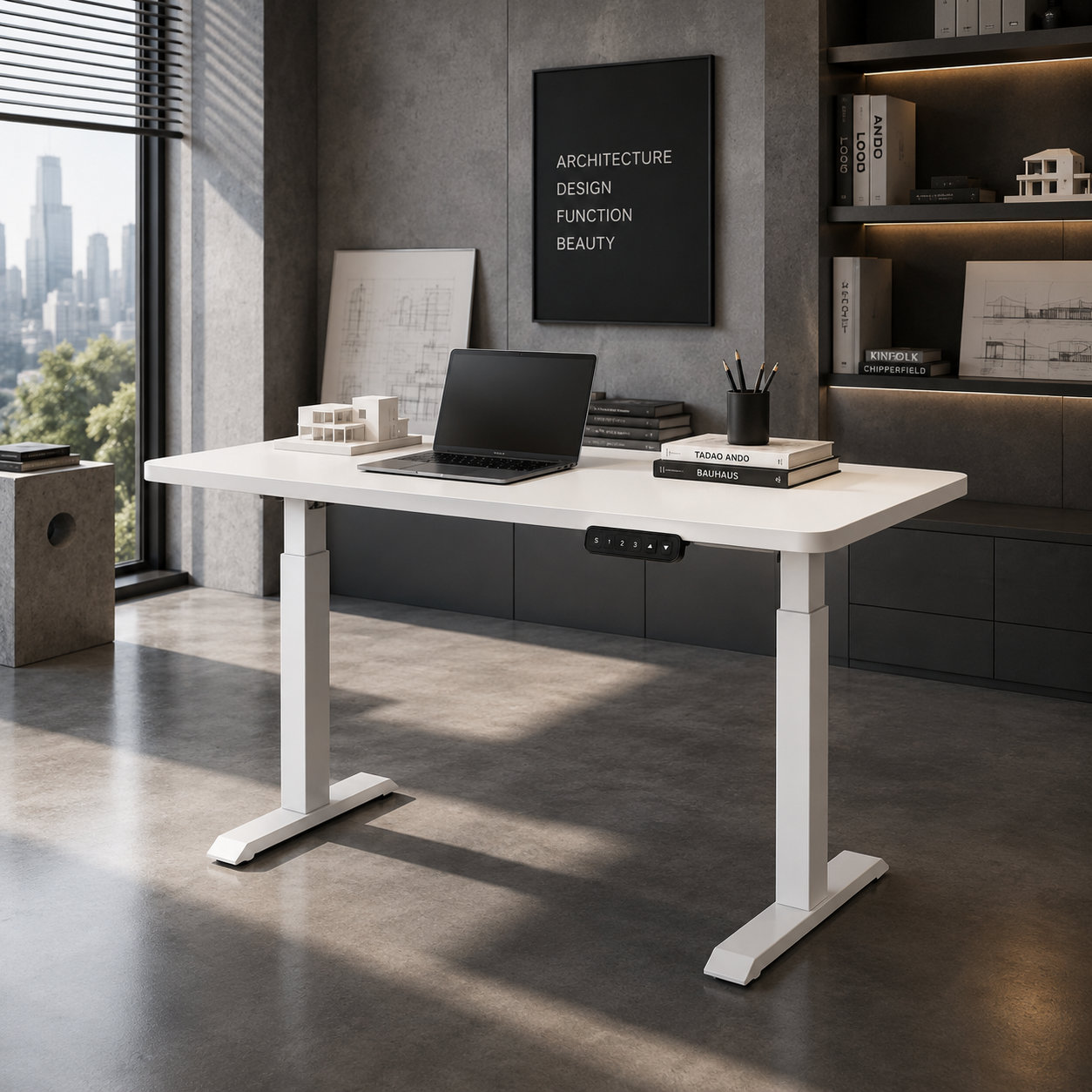 ZY-02 Dual Motor Office Standing Desk with Programmable Heights for Business Centers
