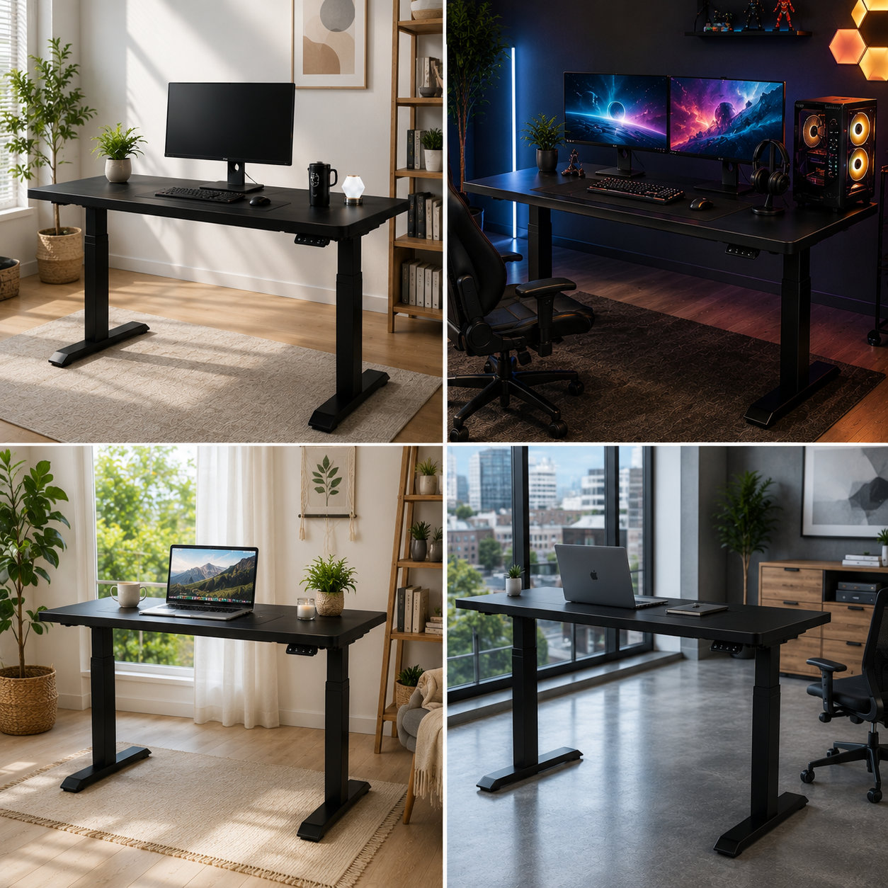 ZY-02 Electric Dual Motor Desk with Memory Presets and Stable 2-Stage Lift for Open Offices