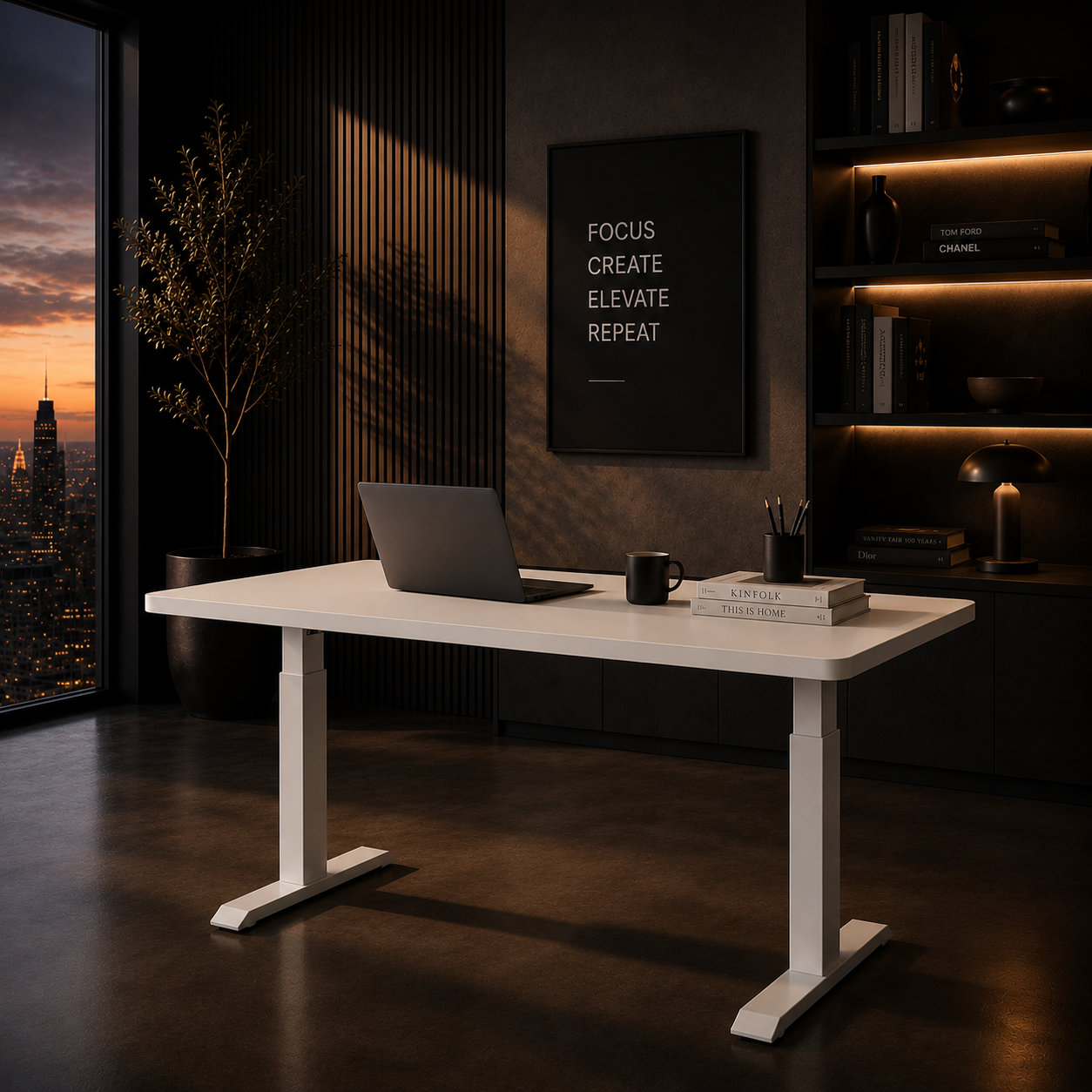 ZY-02 Dual Motor Adjustable Office Desk with OEM Customization Support for Wholesale Buyers