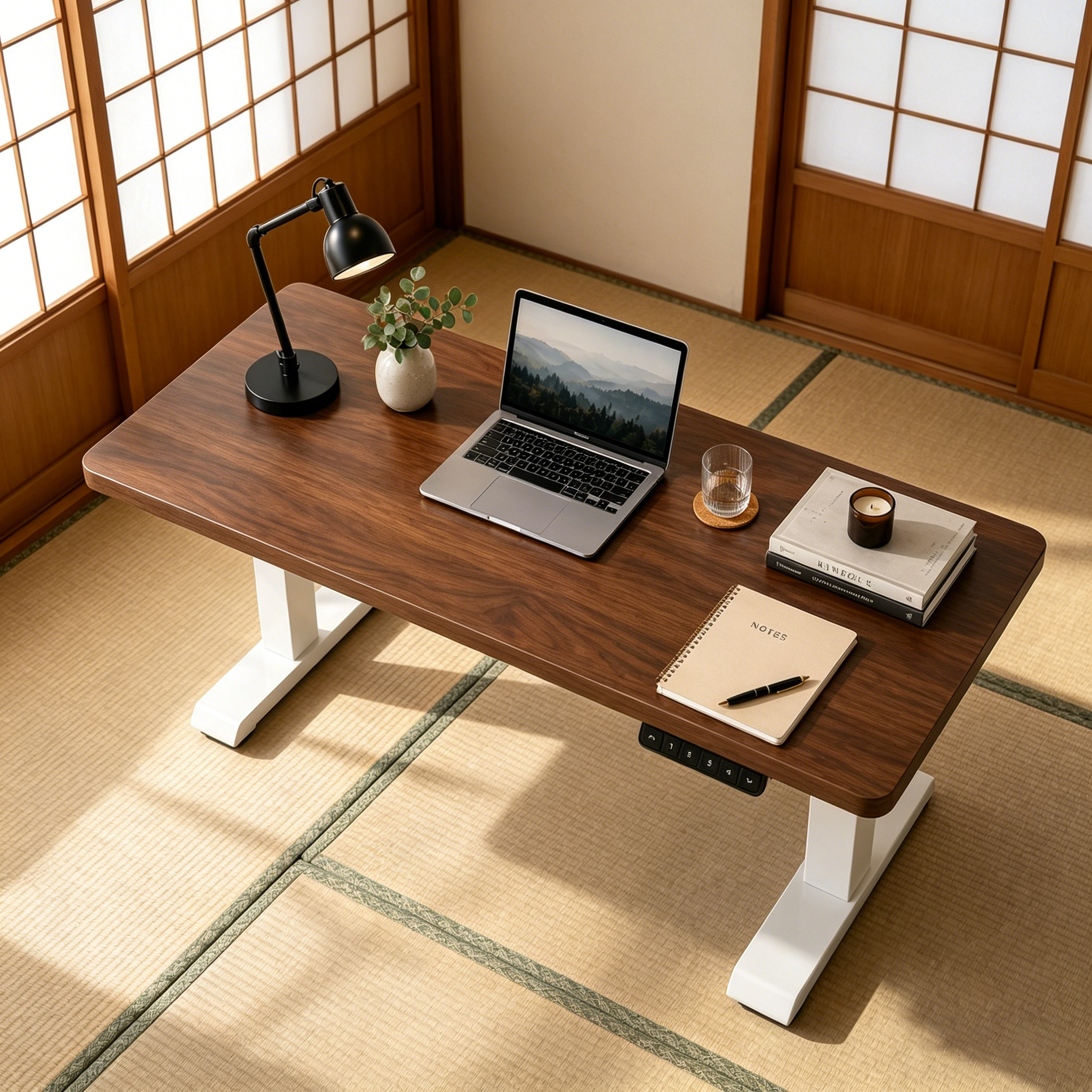 ZY-02 2-Stage Dual Motor Ergonomic Standing Desk with Smart Controller for Shared Workspaces