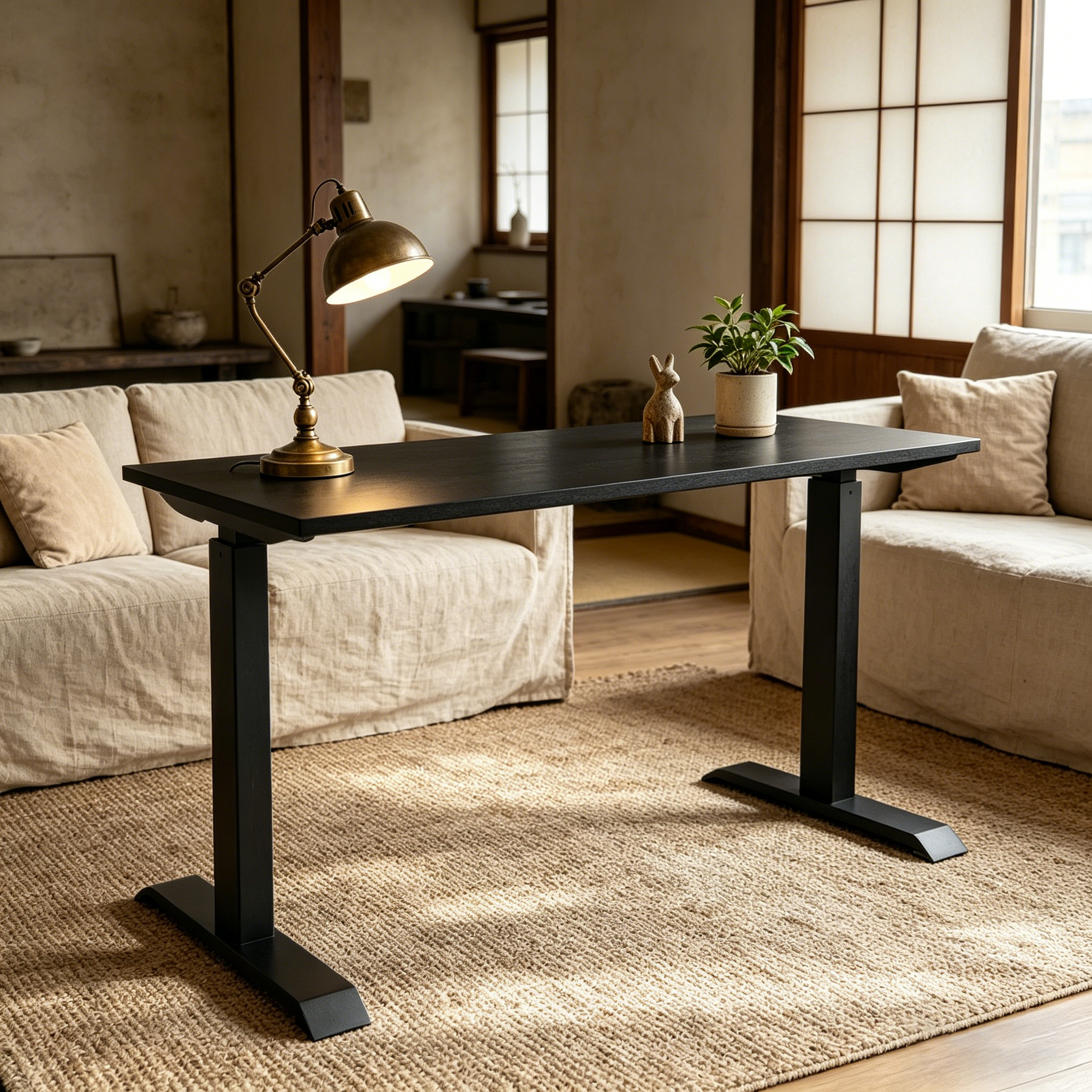 ZY-02 2-Stage Dual Motor Adjustable Office Desk with Smooth Movement for Coworking Spaces
