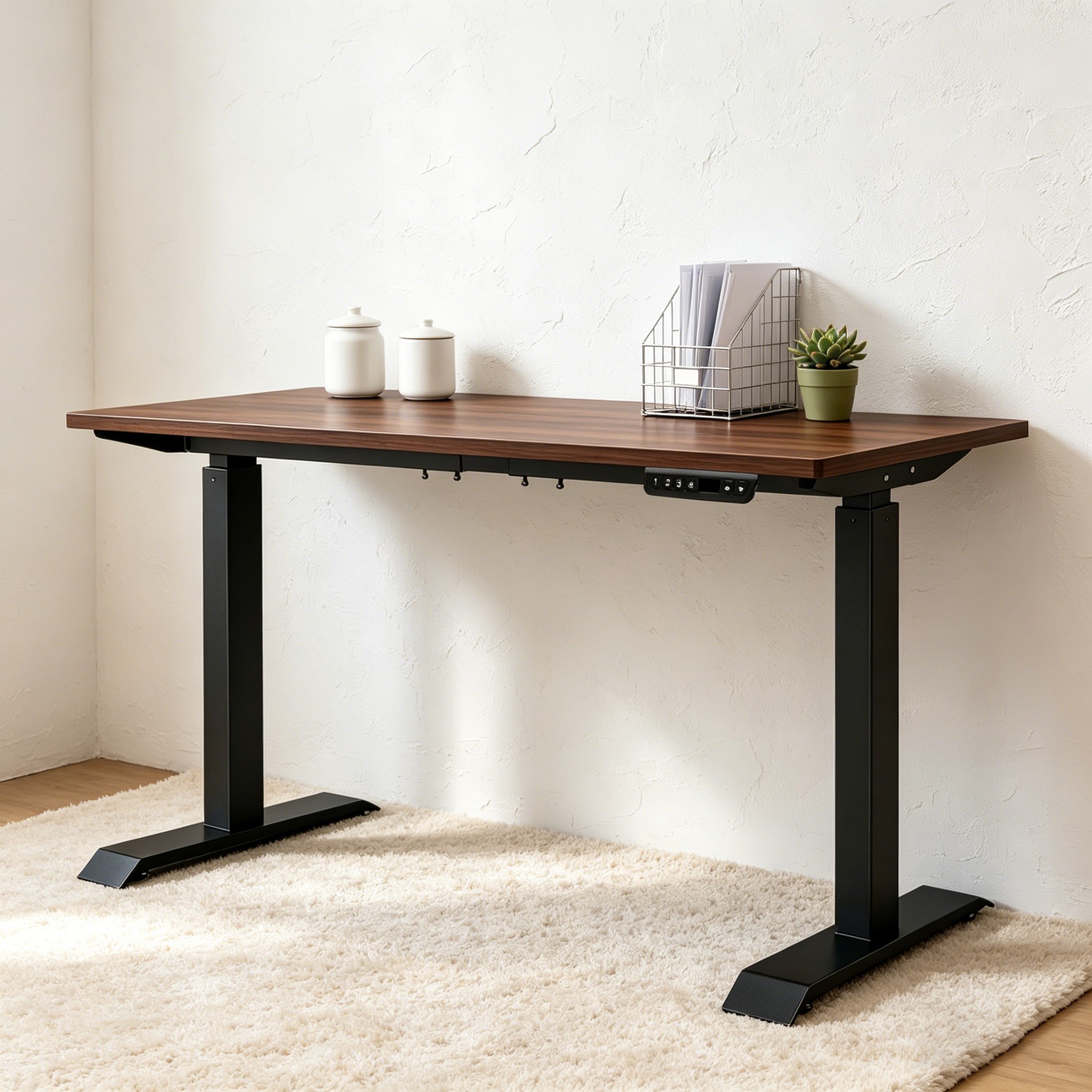 ZY-02 Dual Motor 2-Stage Electric Standing Desk with Programmable Memory and Office Workstation Use