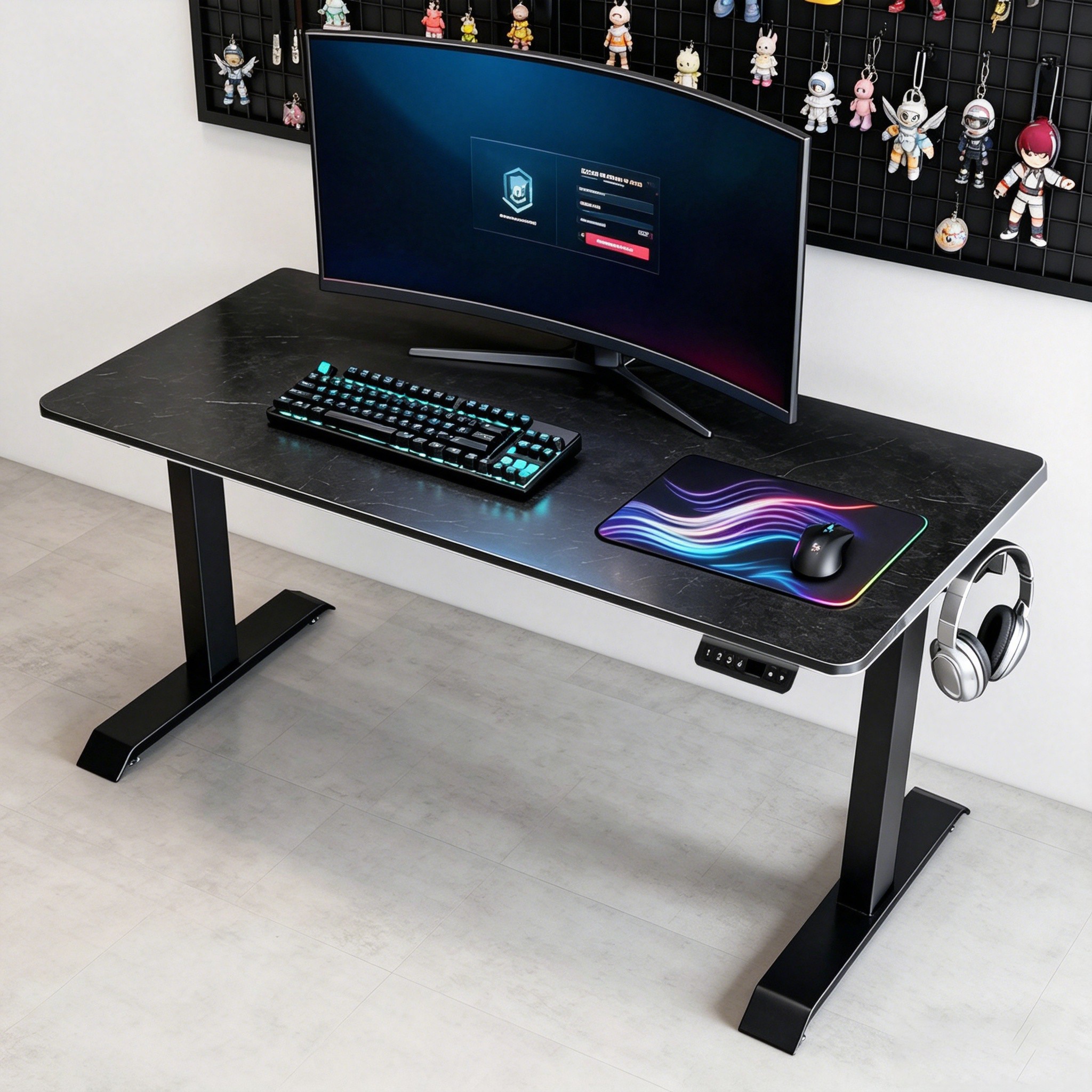 ZY-02 Dual Motor 2-Stage Electric Standing Desk with Compact Design and Office Workspace Application