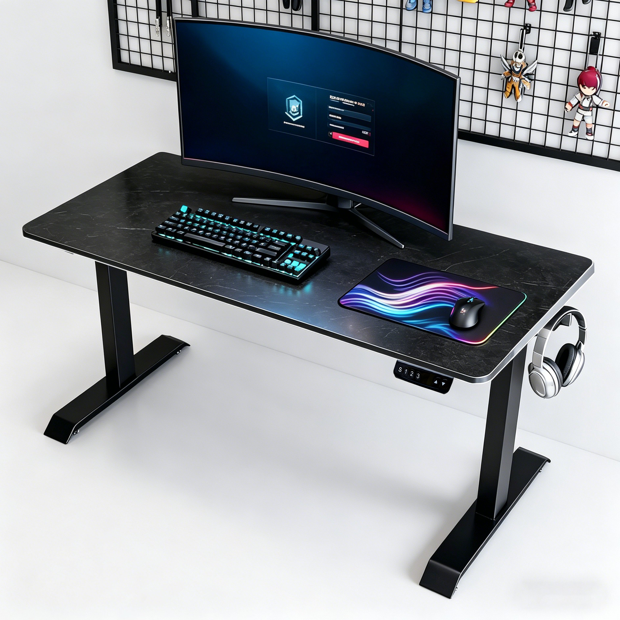 ZY-02 Dual Motor 2-Stage Electric Height Adjustable Desk with Professional Office Workstation Design