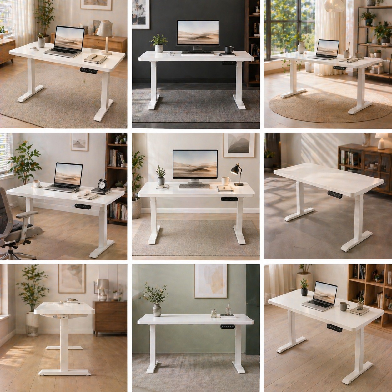ZY-02 Dual Motor 2-Stage Standing Desk Electric Adjustable Table for Office Furniture Wholesale Market