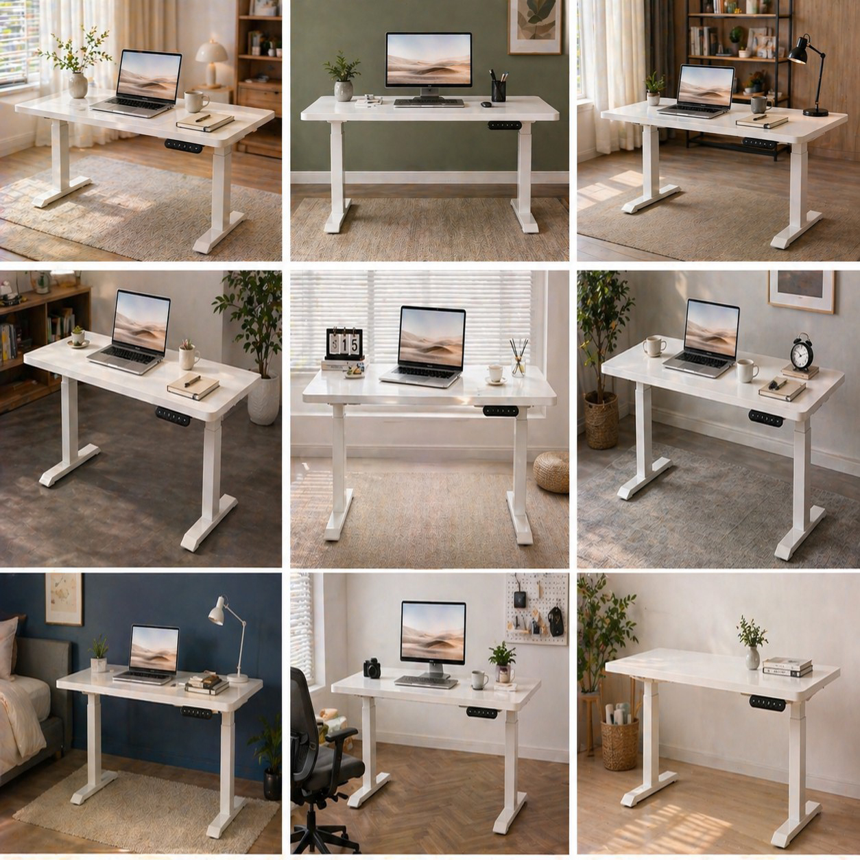 ZY-02 Dual Motor 2-Stage Electric Standing Desk with Industrial Grade Performance for Office Furniture Systems