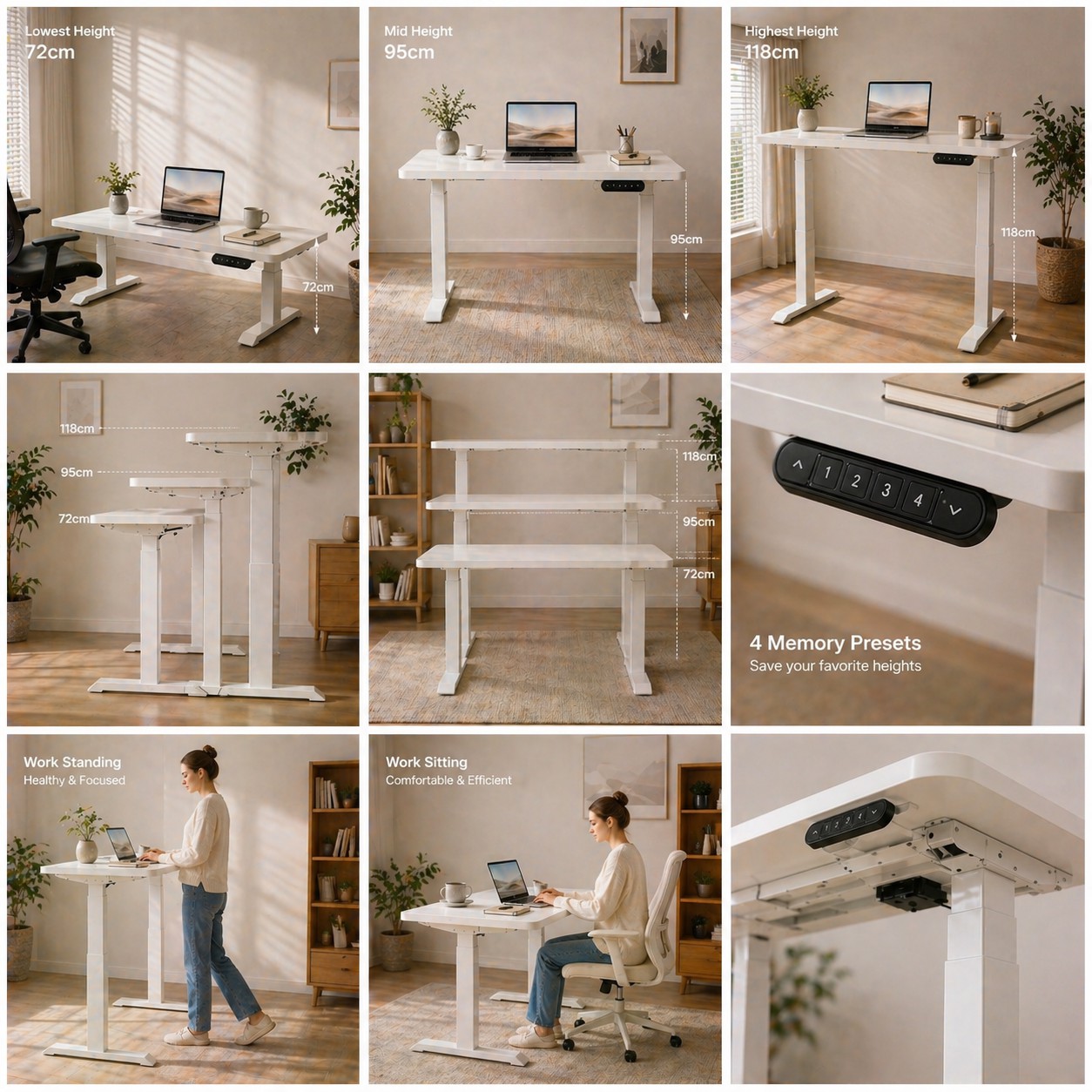 ZY-02 Dual Motor 2-Stage Sit Stand Desk Supplier Solution for Bulk Office Procurement