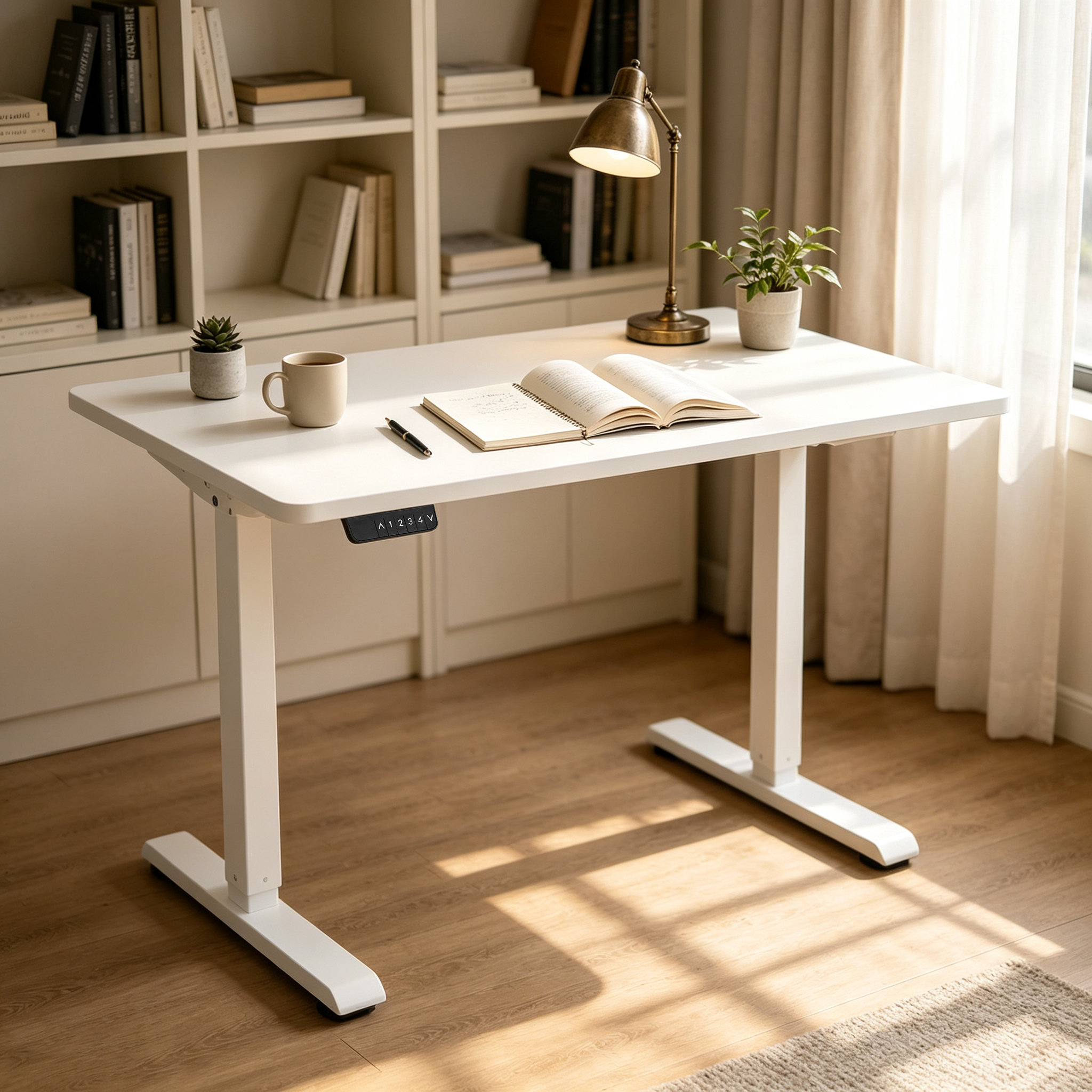 FY-02 Modular Standing Desk Chassis – Easy-Assembly Dual-Beam Base for Importers and Contract Furniture